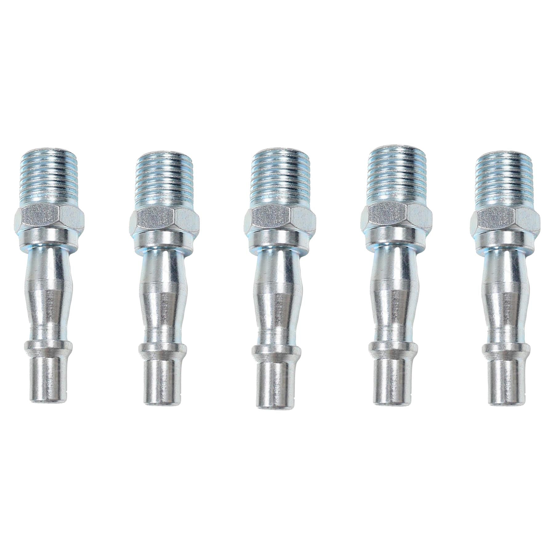 Air Line Hose Fitting Connector Male 1/4" Thread Bayonet For PCL Vertex 5PCS