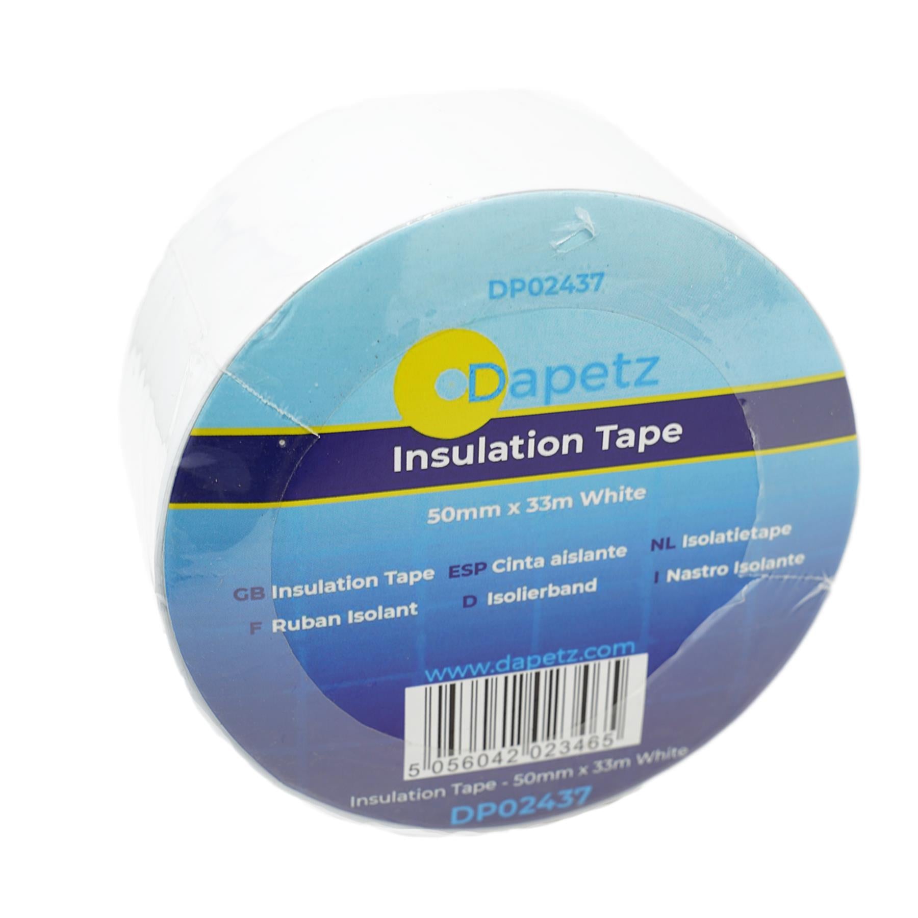 5 x High Quality PVC Electrical Insulation Tape (2 Inch 50mm) White Wide Flame Retardent