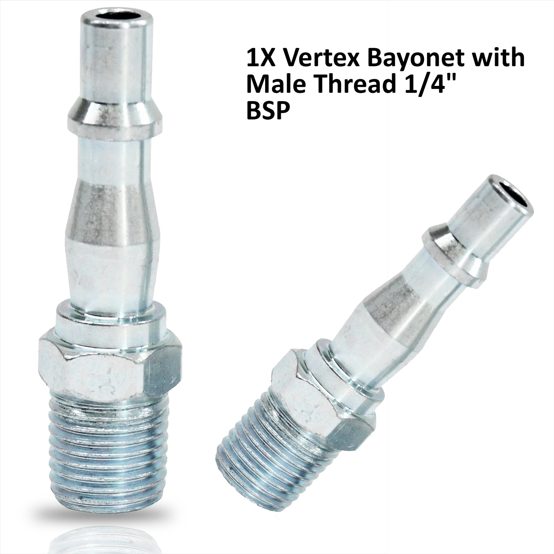 Air Line Hose Fitting Connector Male 1/4" Thread Bayonet Coupler For PCL Vertex