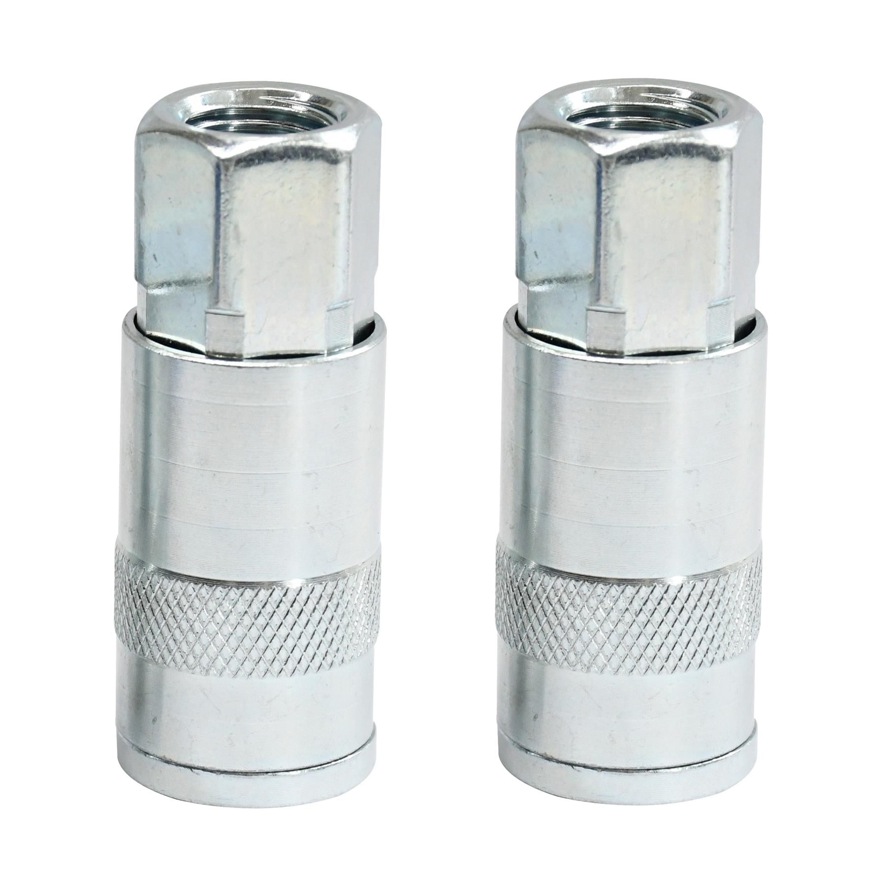 Vertex Air Line Fitting Quick Release Compressor Air Hose 1/4" Female Thread 2PC