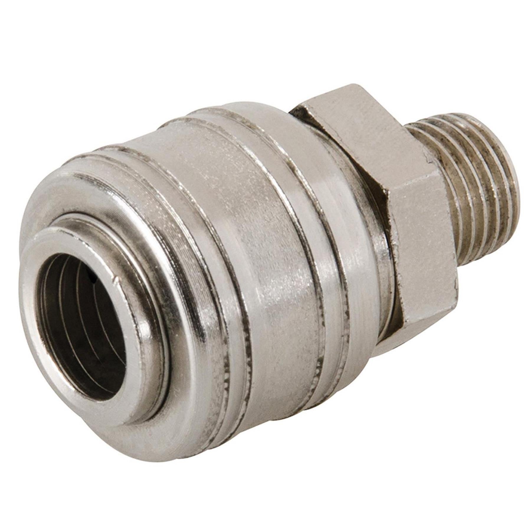 Euro Air Line Fitting Hose Connector Male Female Quick Release 1/4" BSP 10PC Set