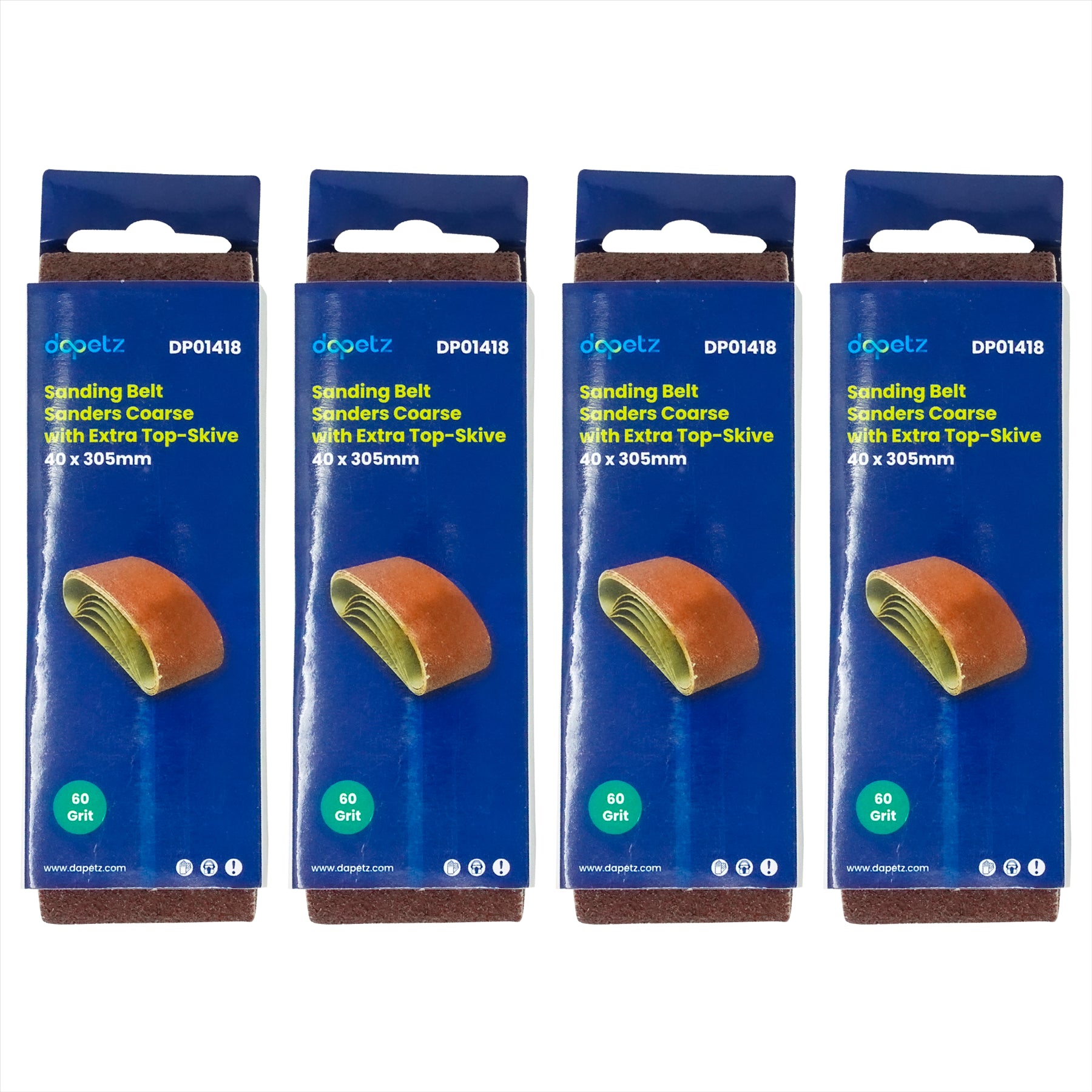 20Pcs Sanding Belts 40 x 305mm Aluminium Oxide 60 Grit For Bosch Makita Sander By Dapetz