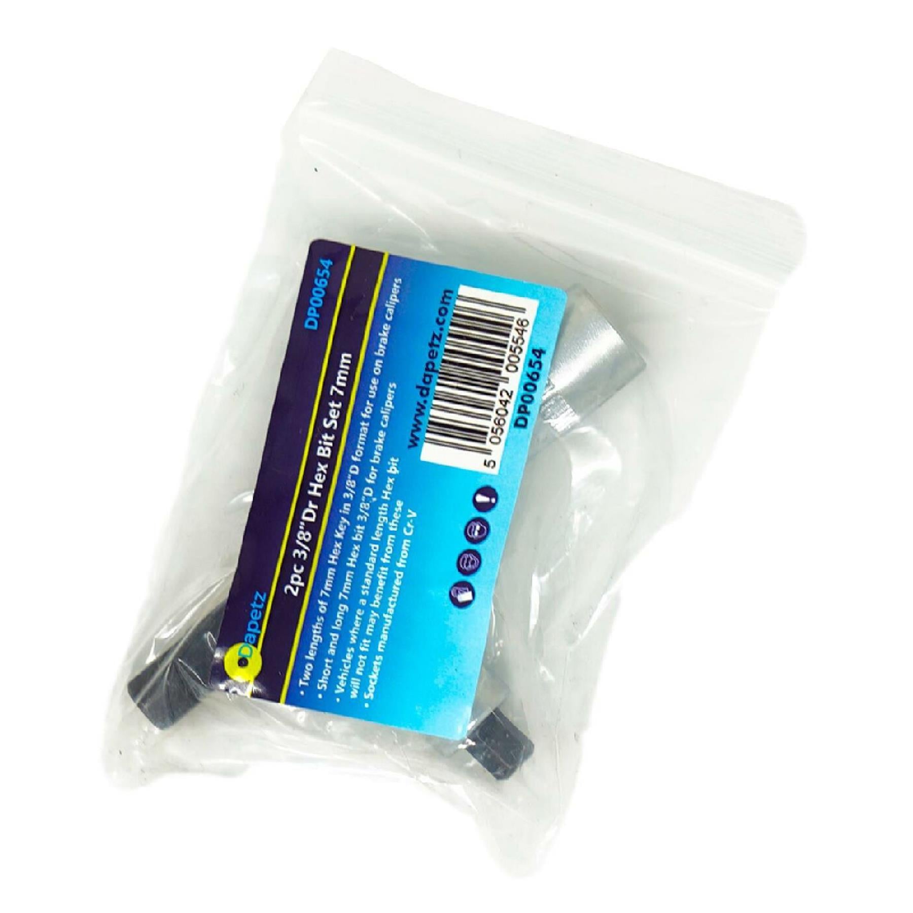 2pcs 3/8 inch Hex Shank Drill Bit Square Drive Socket Bit Set 7mm