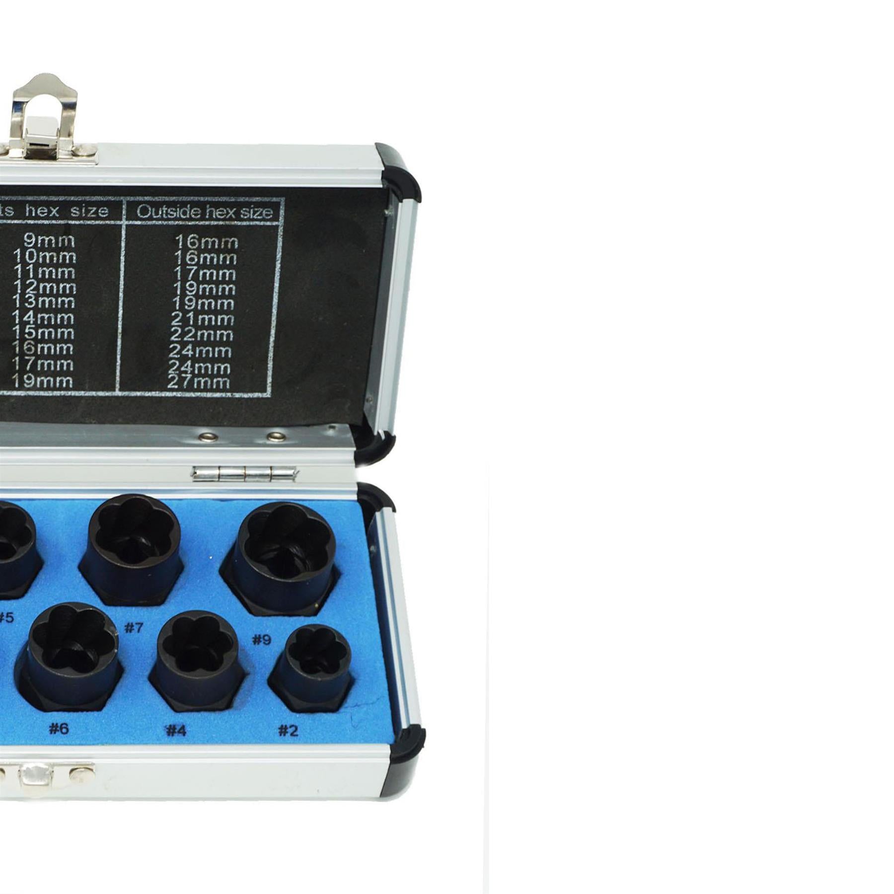 (Pack of 10) Grip & Twist Sockets | Locking Wheel Nut Remover for Damaged & Rounded Bolts by Dapetz