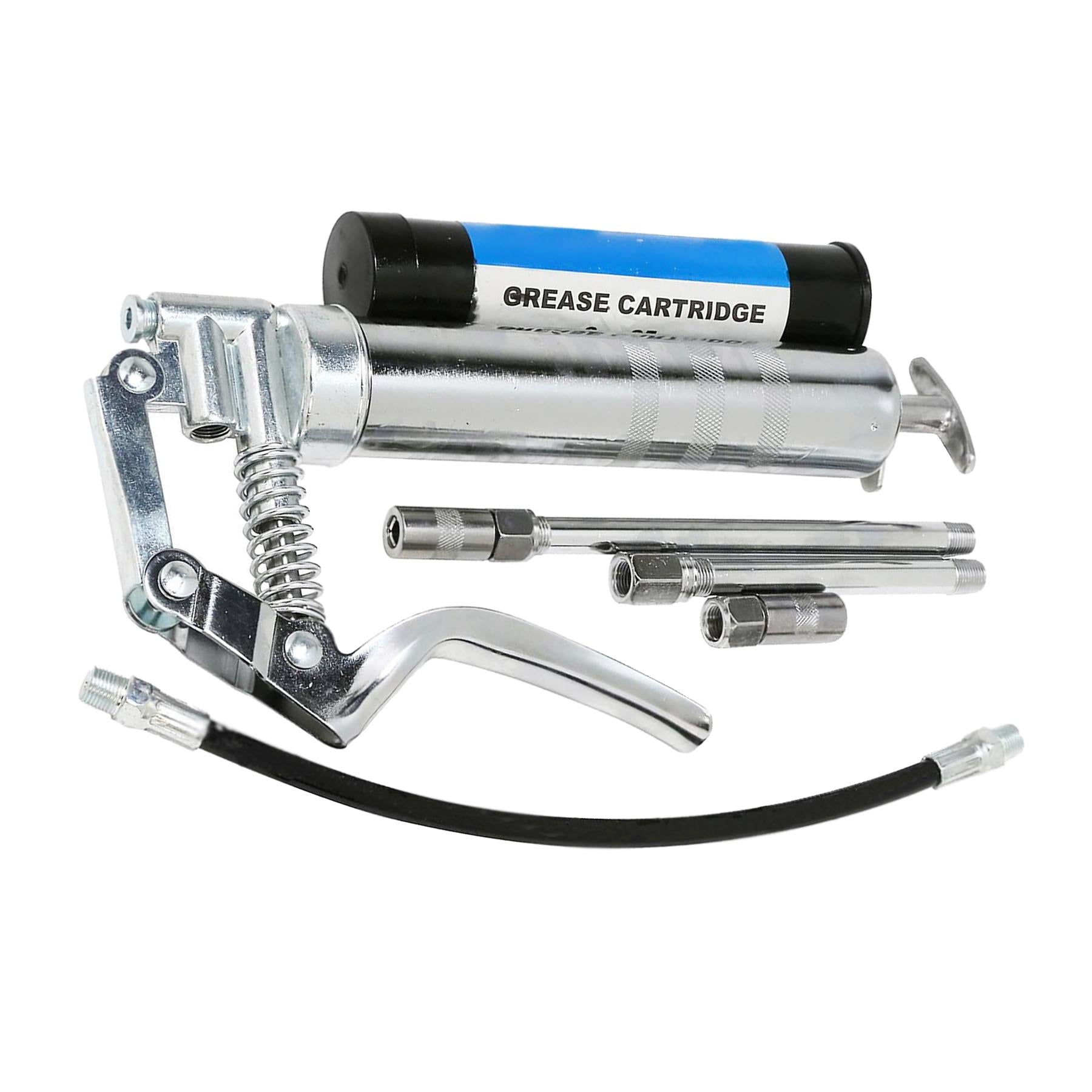 Manual Grease Gun Lever Pistol Grip 120cc Cartridge Type Flexi Hose By Dapetz