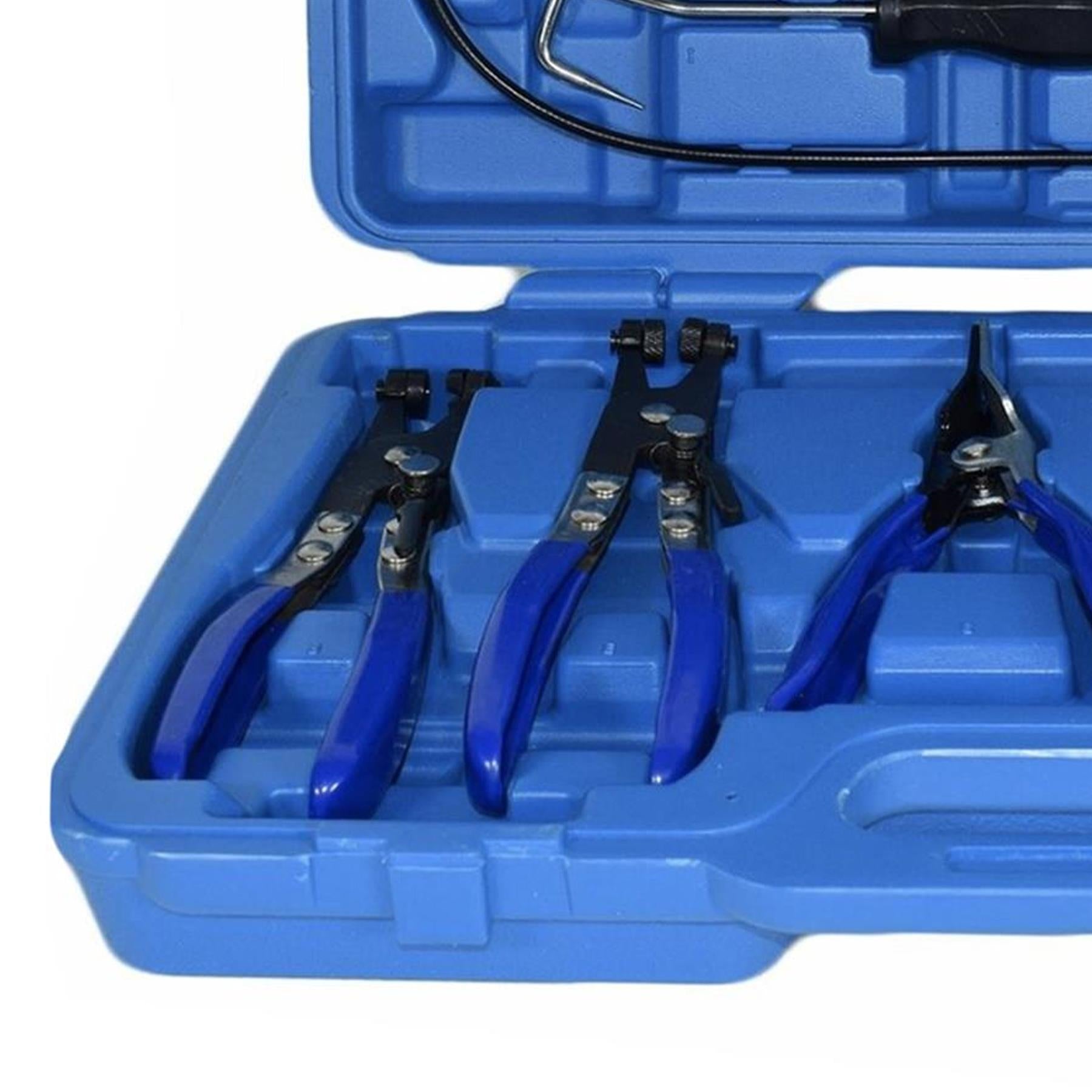9 Pc Hose Clamp Pliers Removal Garage Tool Set Swivel Jaw Flat Band by Dapetz