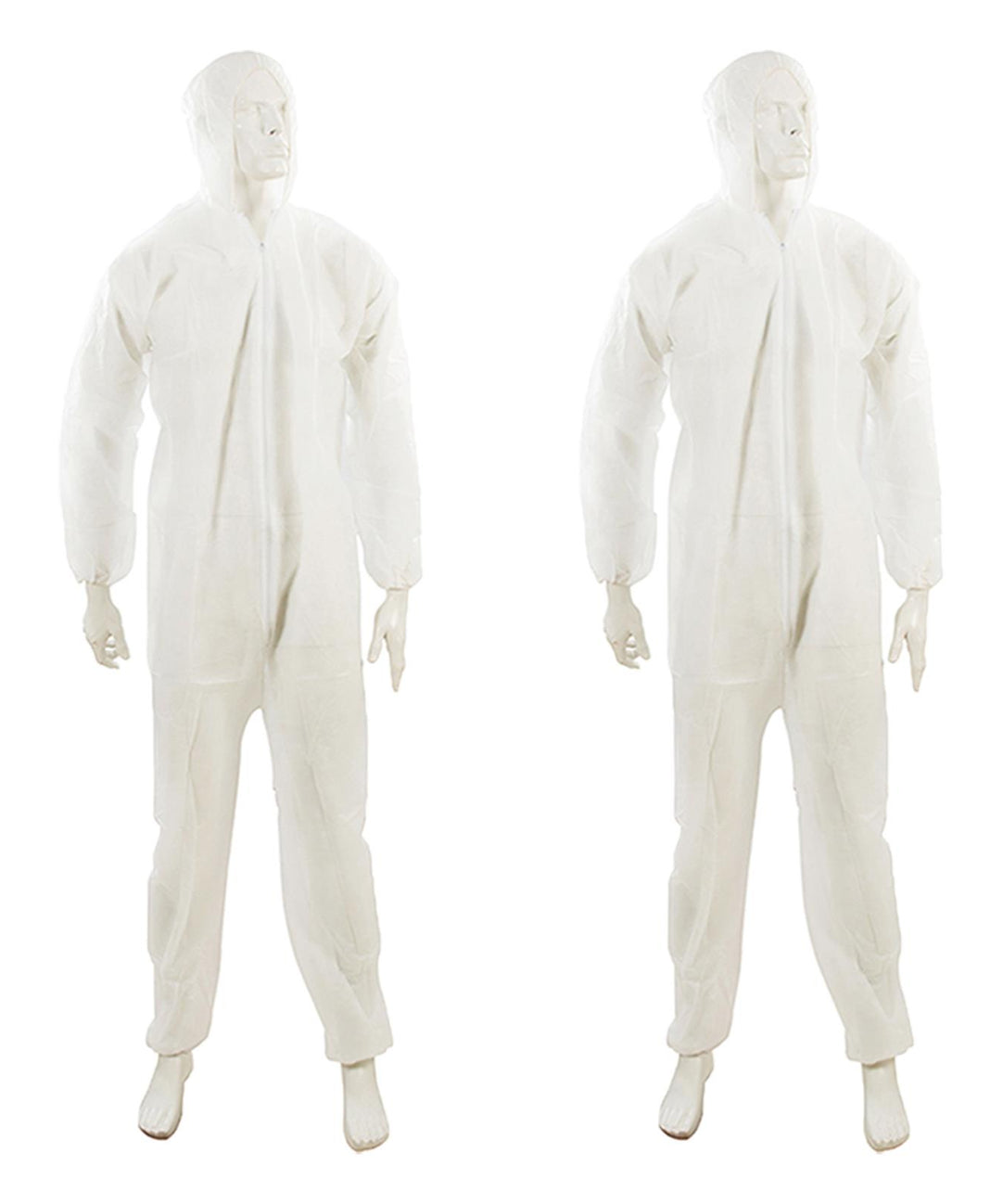 2 x Disposable Paper Suit Protective Overall Coveralls Medium 120cm 46" New By Dapetz