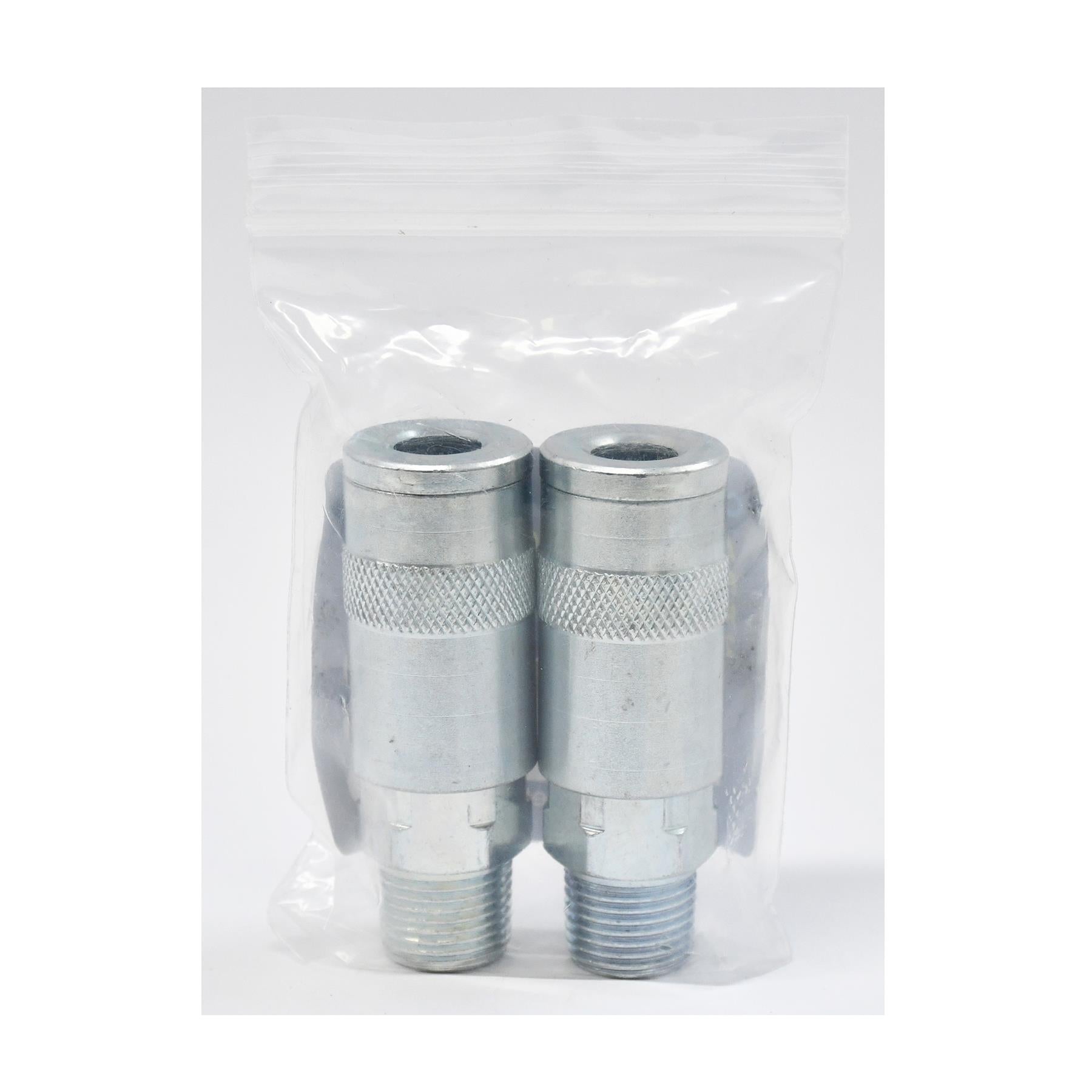 Vertex Air Line Fitting Quick Release Compressor Air Hose 3/8" Male Thread 2PC