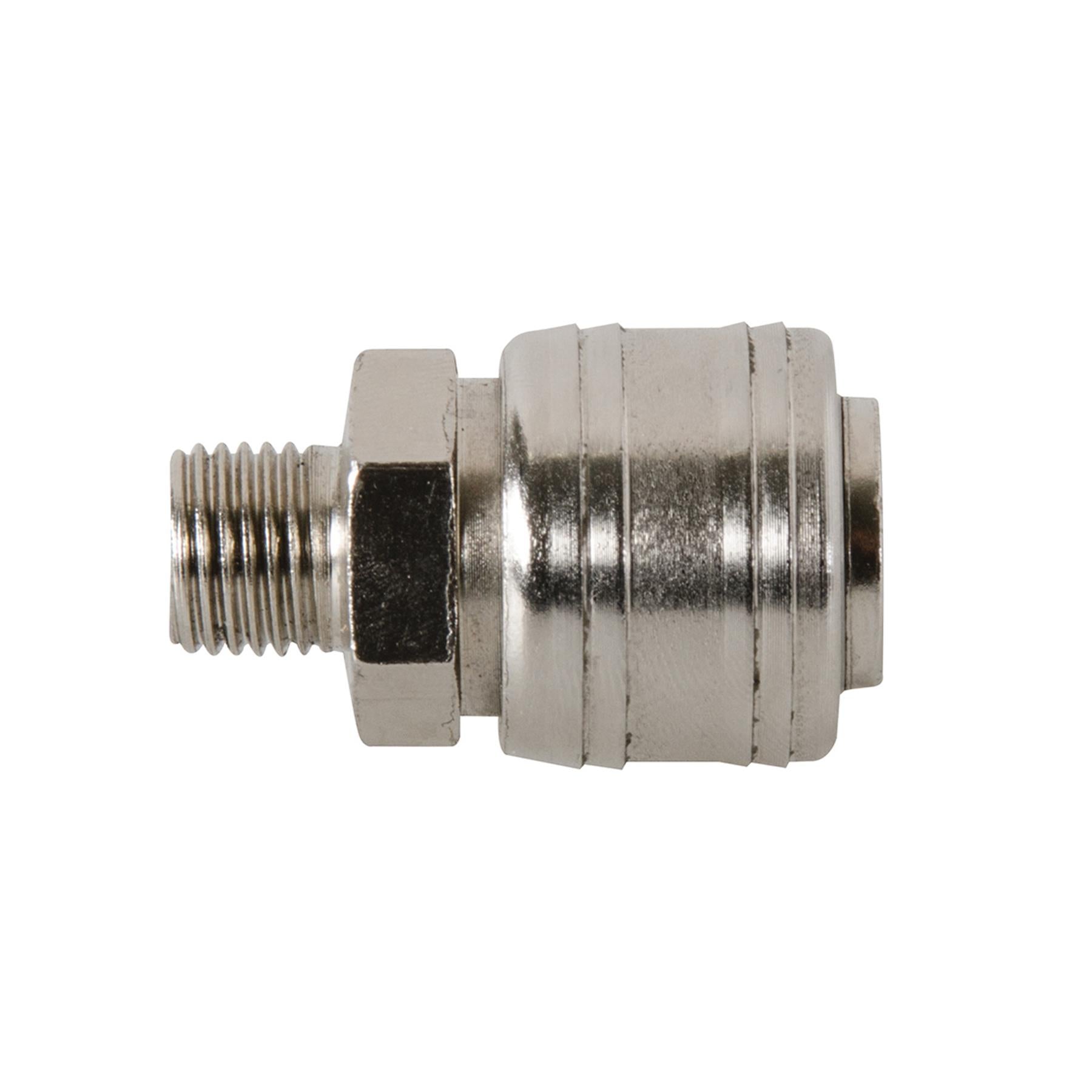 Male Euro Air Line Hose Fitting Connector Quick Release Coupler 1/4" BSP 3Pcs