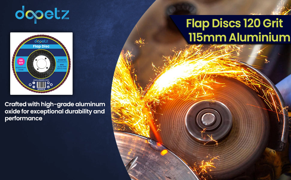 10PCs Flap Grinding Sanding Discs 115mm 4.5" 120 Grit Aluminium Oxide Angle Wheel For Bosch By Dapetz