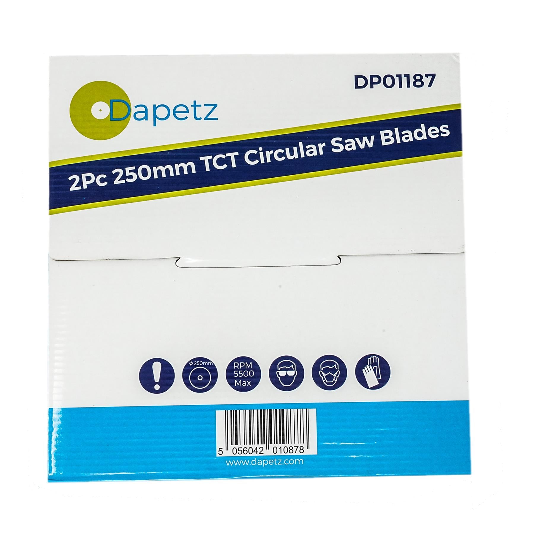 2x 250mm Tct Circular Wood Saw Blade 10" 40t & 60t Cutting Disc 30 Bore By Dapetz