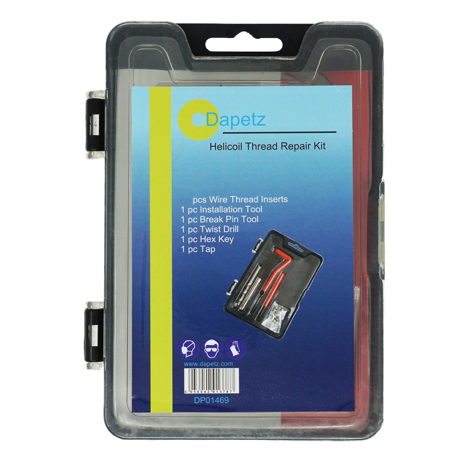 (Pack of 25) Helicoil Thread Repair Tool Kit M6 x 1.0 x 8.0mm | Garage & Automotive by Dapetz