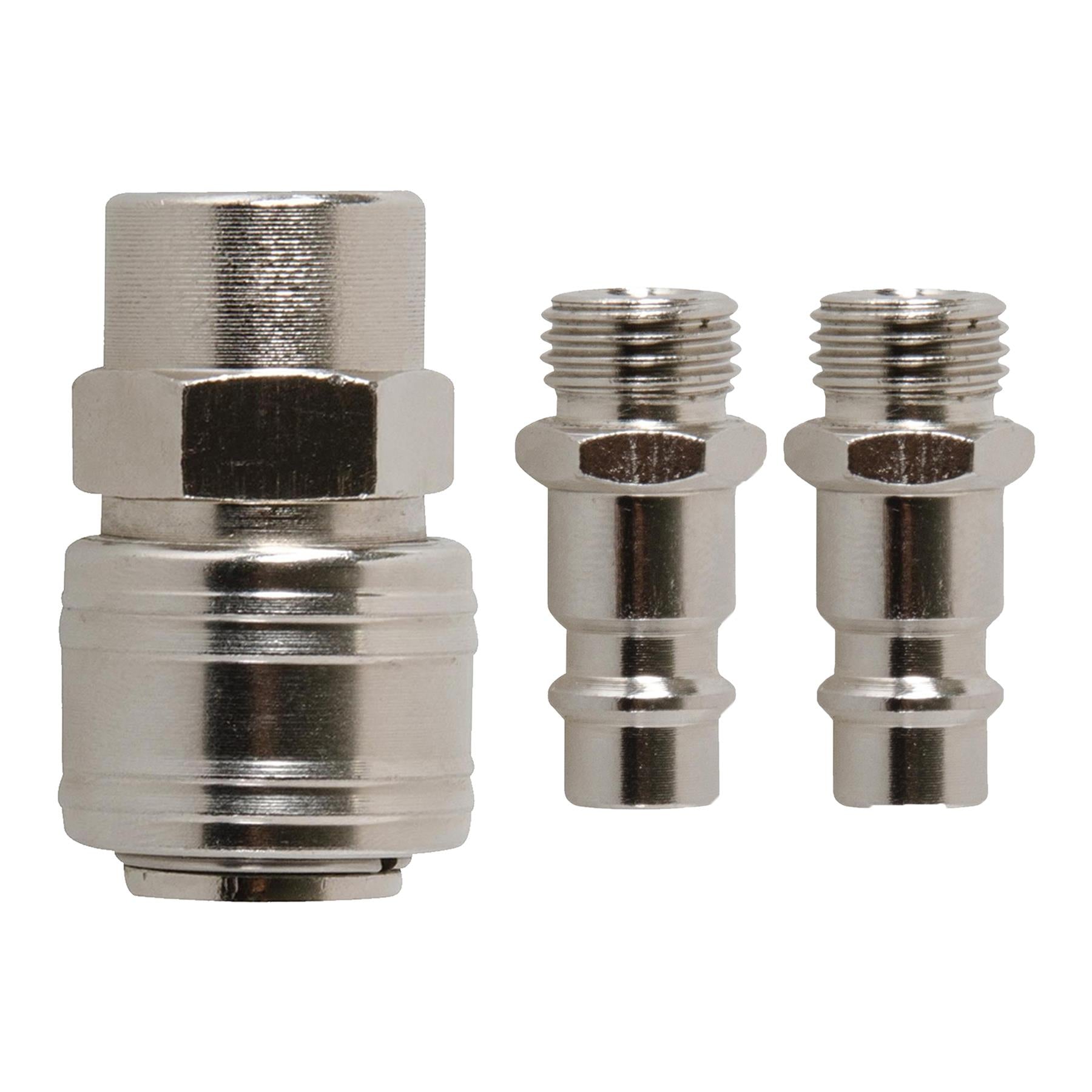 Euro Air Line Fitting Hose Connector Male Female Quick Release 1/4" BSP 10PC Set