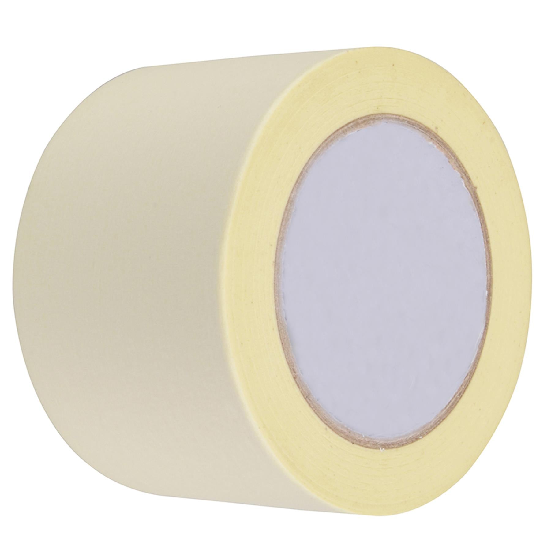 Masking Tape General 75mm x 50m DIY Painter Decorating Easy Tear White 3PCS By Dapetz