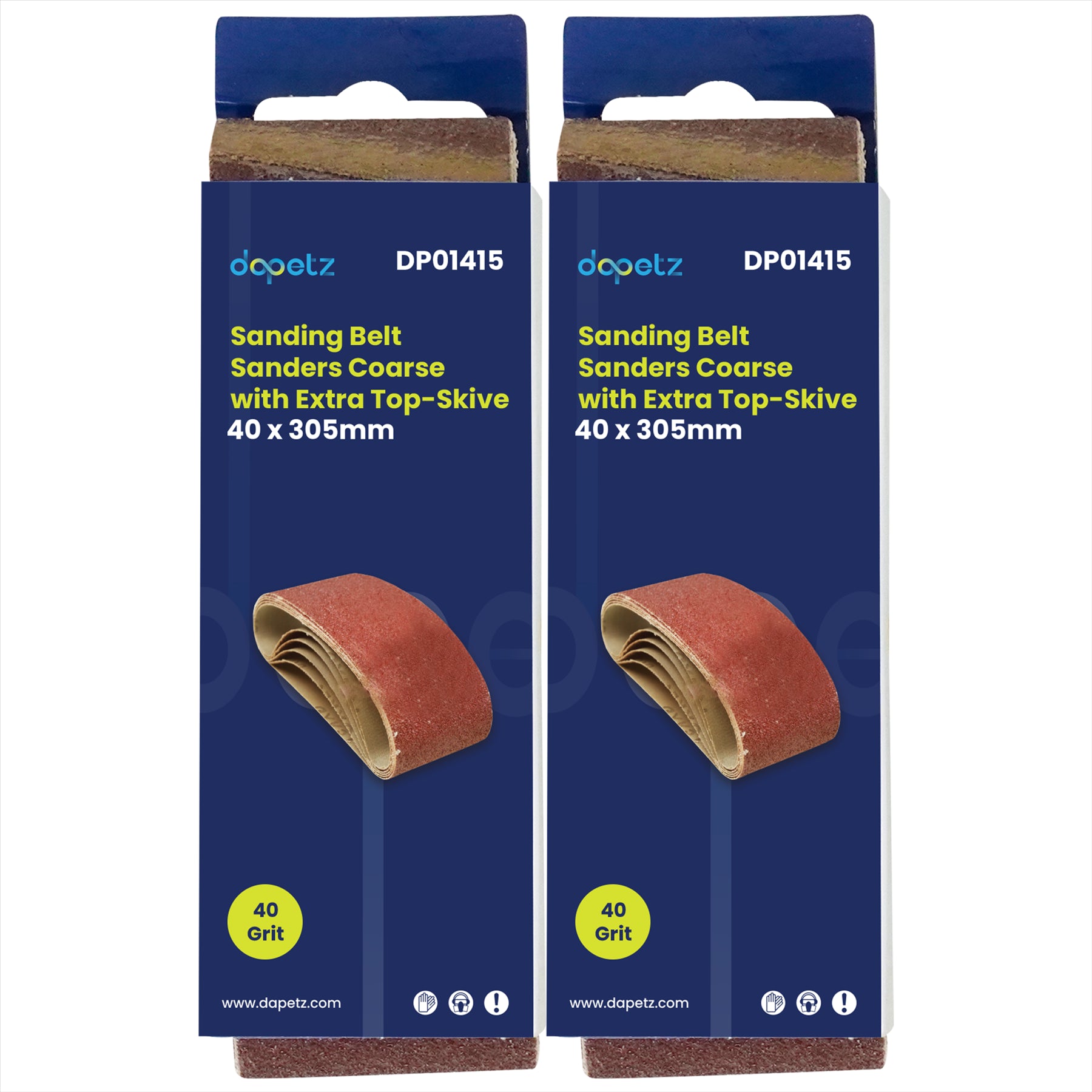 10Pcs Sanding Belts 40 x 305mm Aluminium Oxide 40 Grit For Bosch Makita Sander By Dapetz