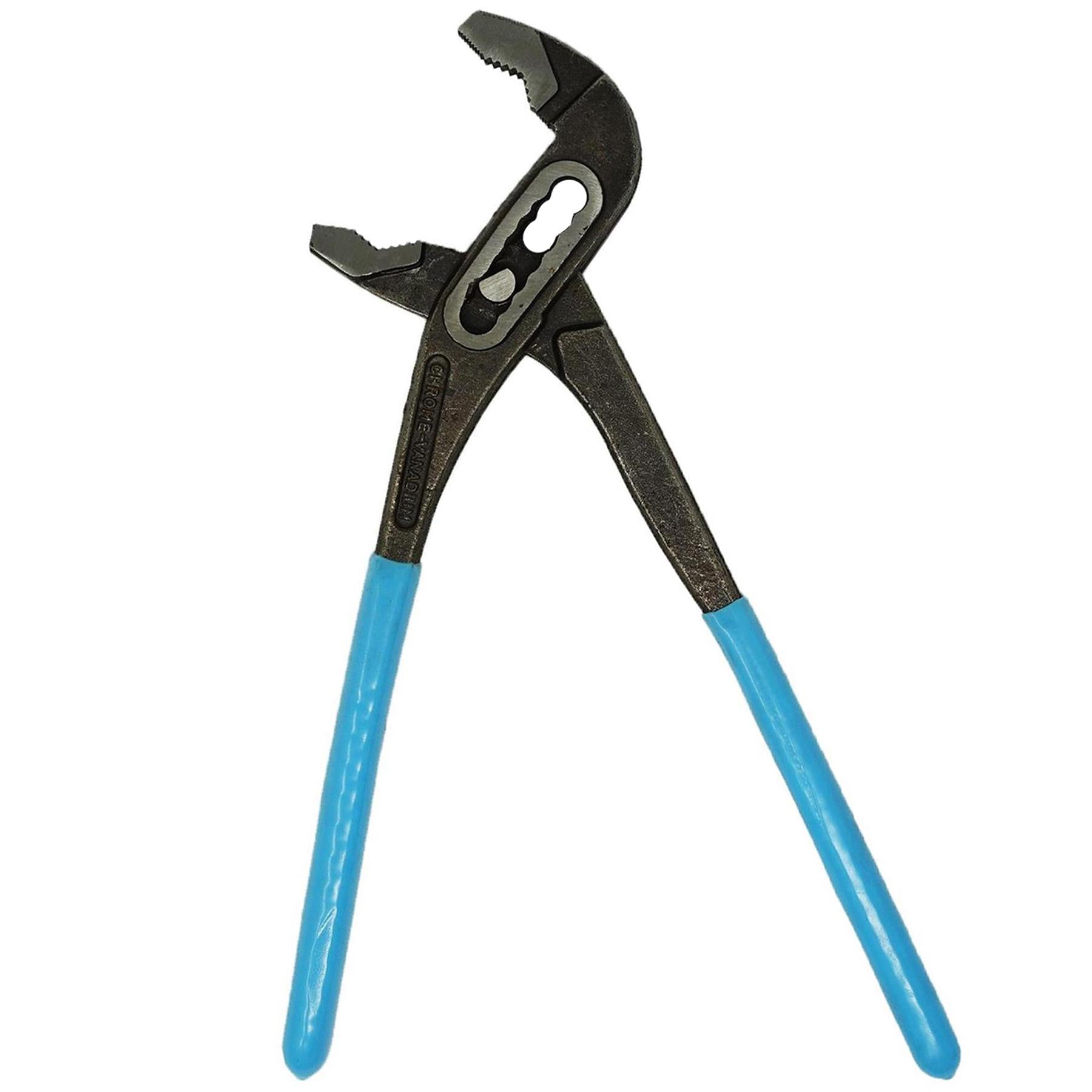 12" Plumbers Slim Jaw 300mm Waterpump Pipe Wrench Pliers Grips Pump Chrome By Dapetz