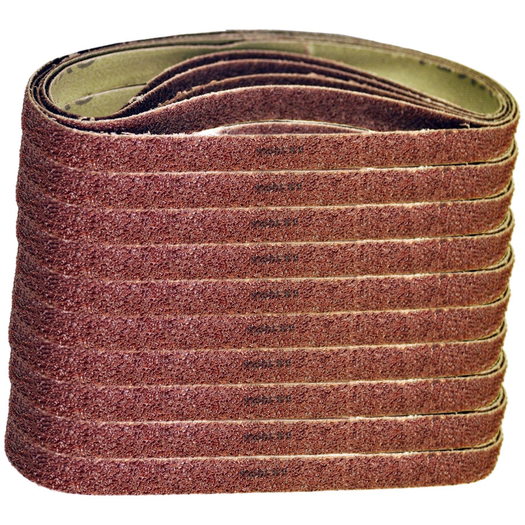 50Pcs Sanding Belts 330 x 10mm Aluminium Oxide 40 Grit For Bosch Makita Sander By Dapetz