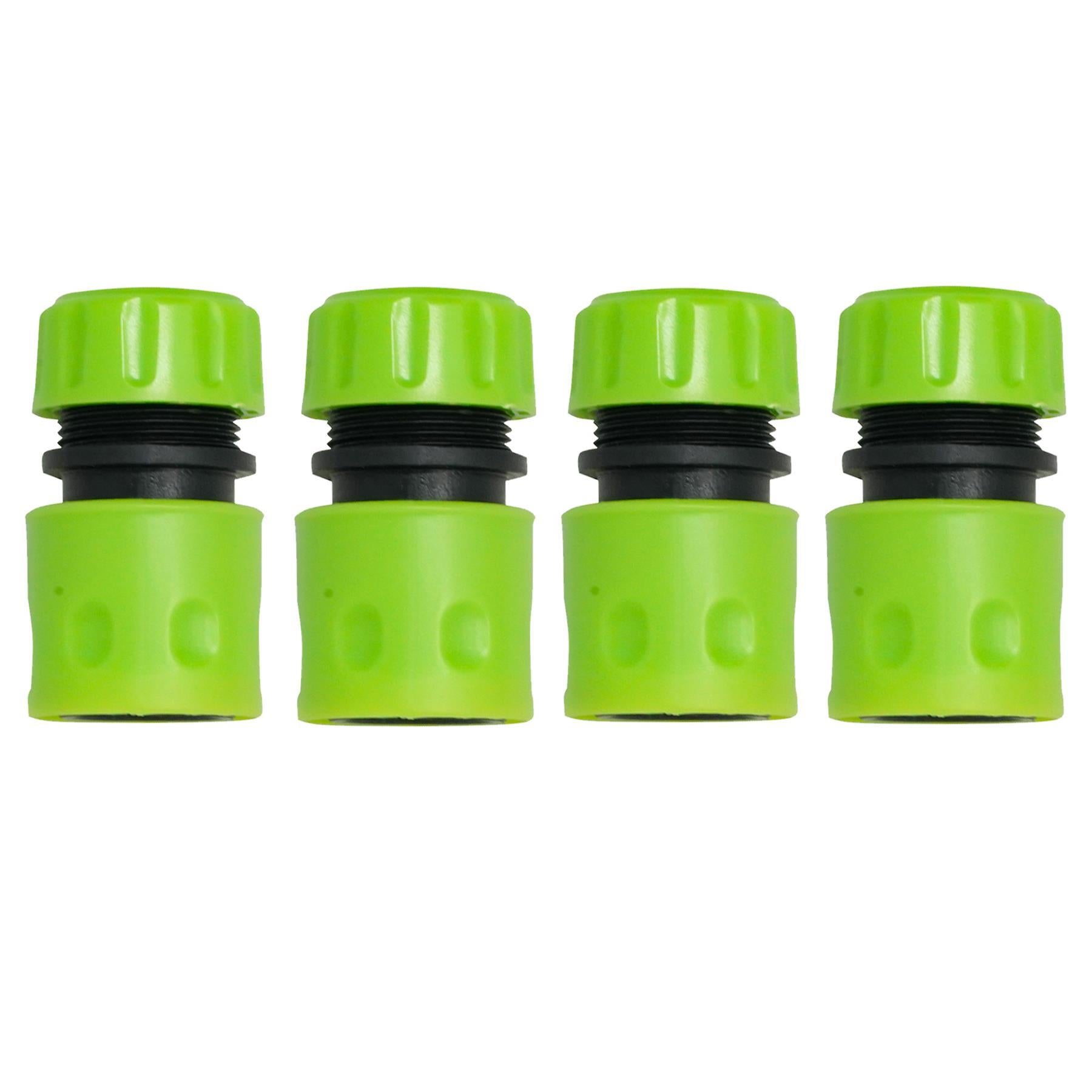 4x Garden Hose Pipe Connectors 1/2" Water Stop Fitting Quick Release Set