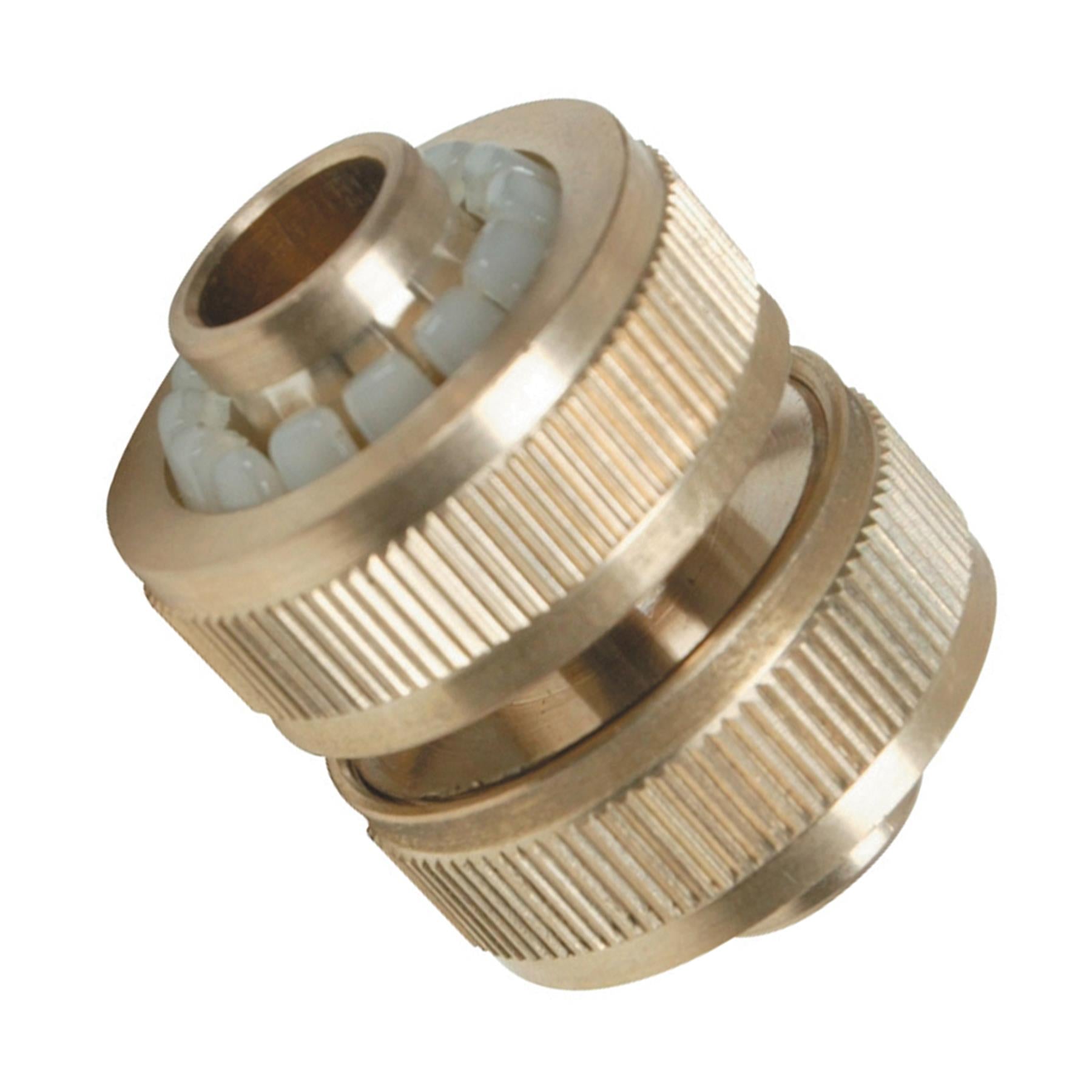 Dapetz Brass Hose Joiner Connector 1/2" Garden Water Hose Pipe Repair Adaptor Fitting