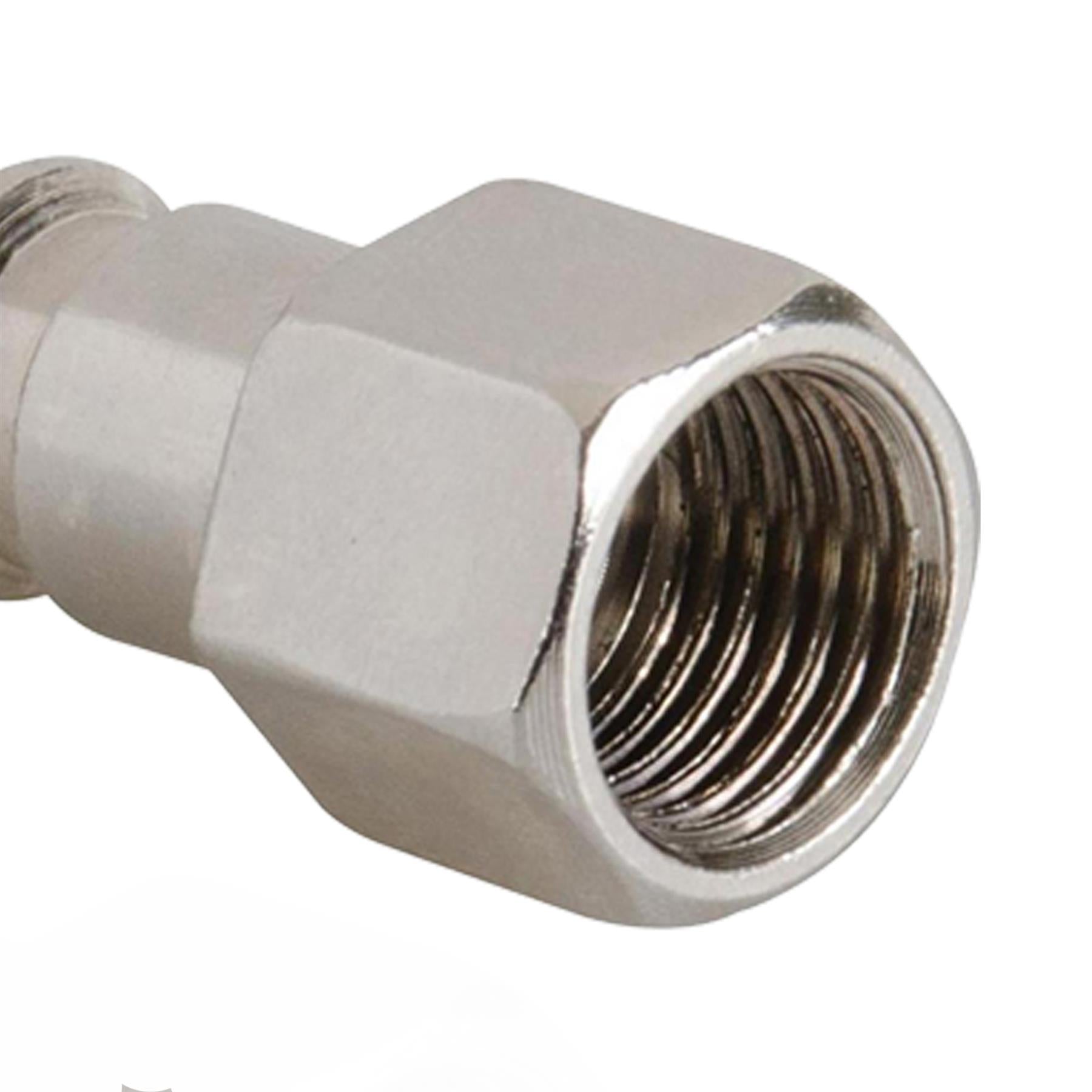 Euro Air Line Hose Quick Connector Bayonet Coupler Set 5 Pc - Durable Pneumatic Air Tool Couplers for Air Compressor Hoses By Dapetz