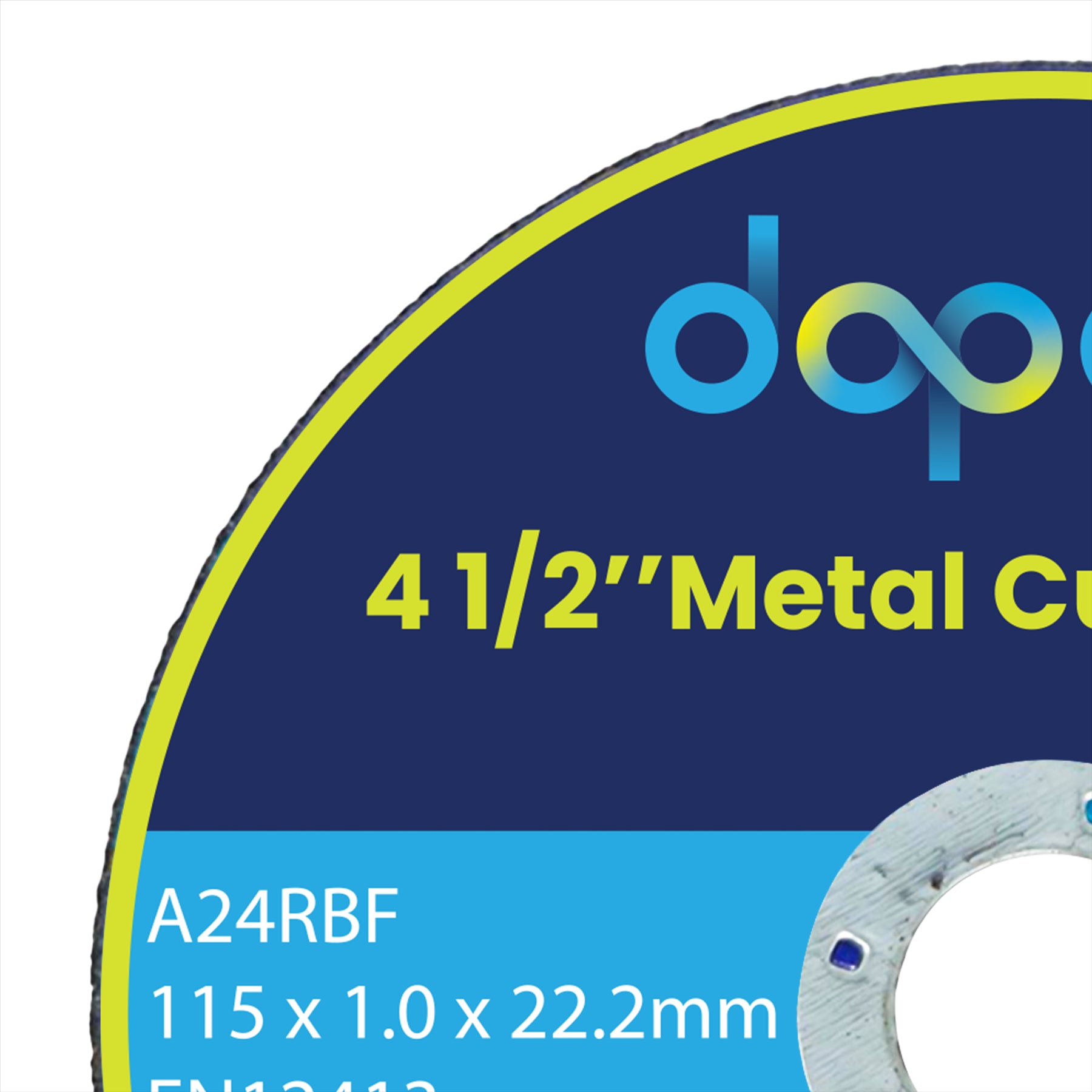 (Pack of 100) Ultra-Thin Metal Cutting / Slitting Discs 115mm for Angle Grinder | 1/2" by Dapetz