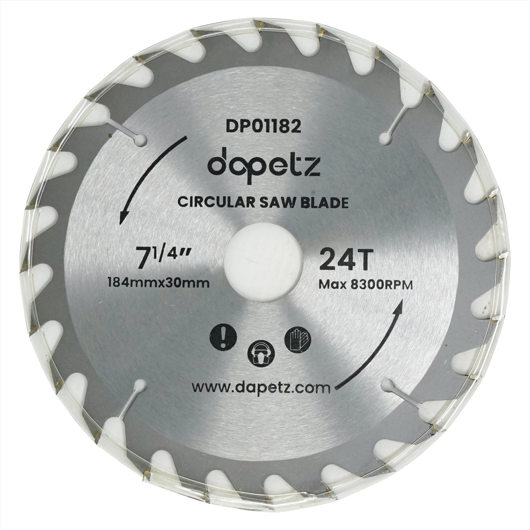 3Pc 184mm TCT Circular Saw Blades 20, 24 & 40 Teeth With Adapter O Rings 185mm