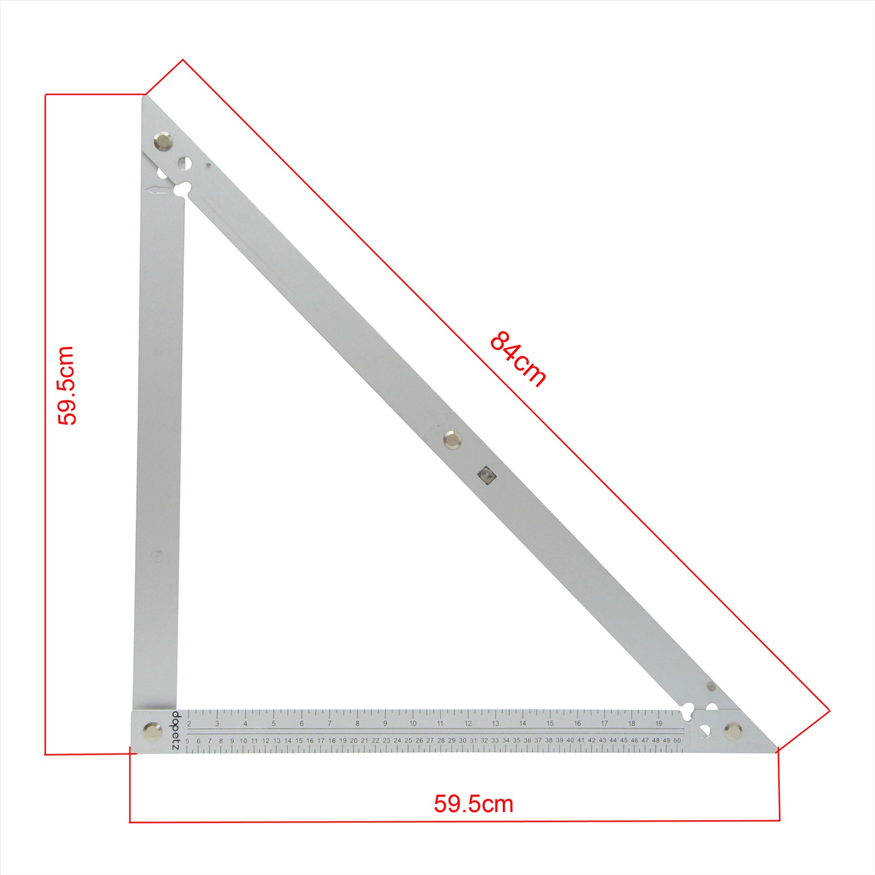 Folding Square Aluminum - 24 600mm tilling carpentry and roofing Tools By Dapetz