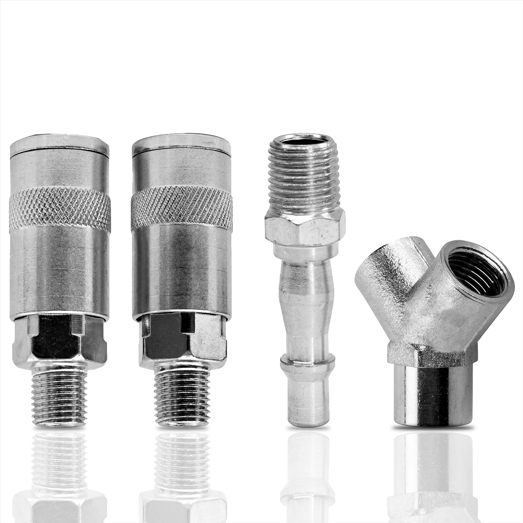 Vertex Airline 3 Way Y Connector Quick Release Fittings For Compressor Air Hose