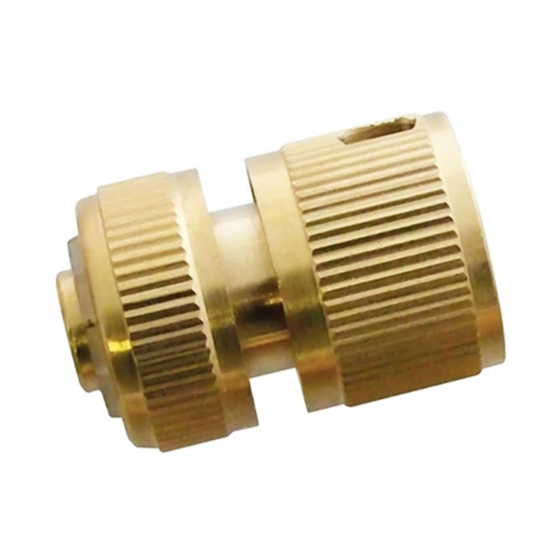 4 Piece Brass Hose Tap Fitting Connecter Set High Quality For Gardening Plumbing