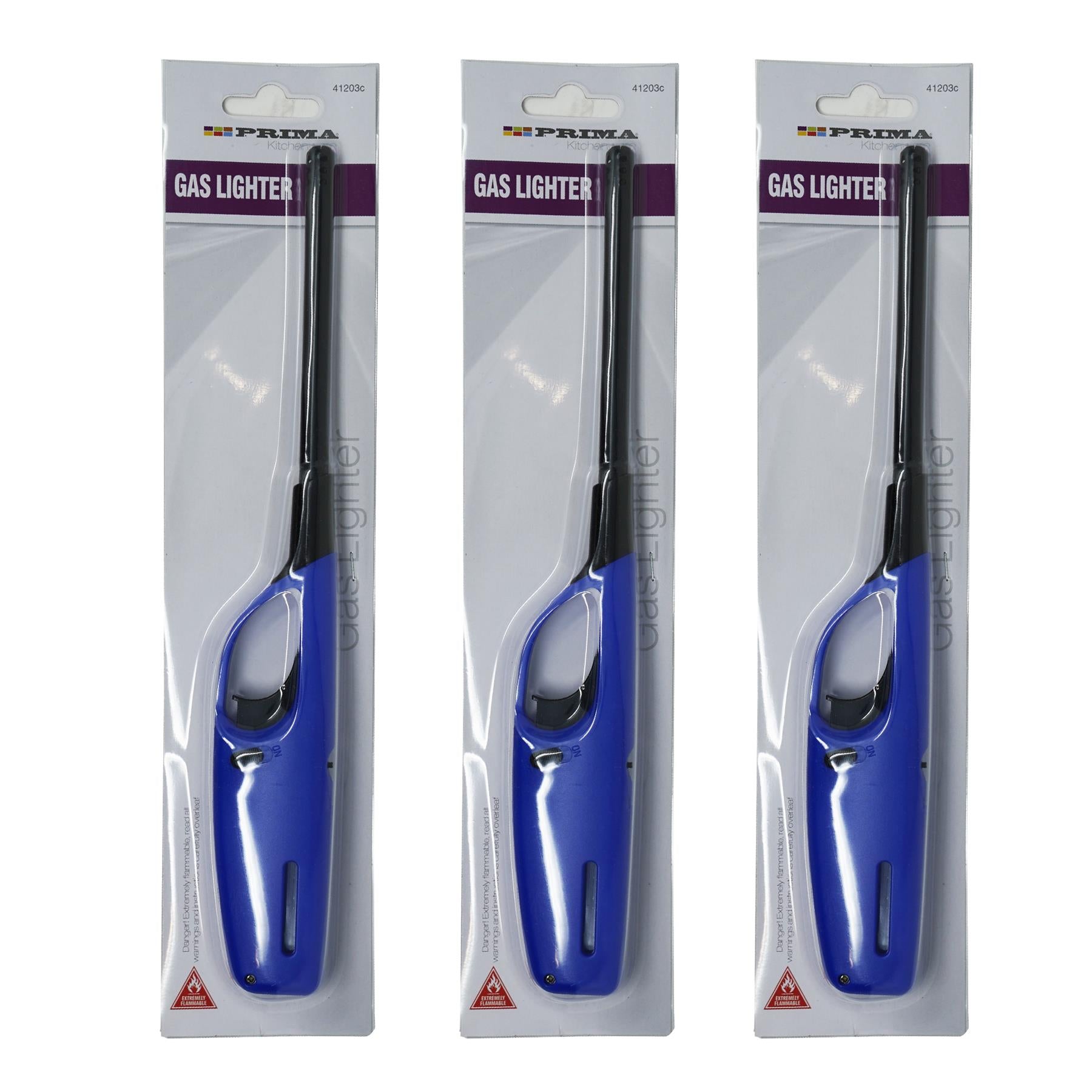 3pcs Refillable Lighter Gas Cooker Bbq Camping Oven Candle Safety Flame Lock By Dapetz