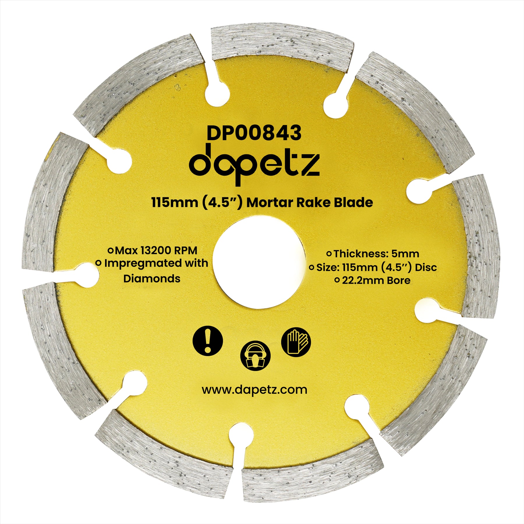 Mortar Raking Disc Diamond Pointing Raker Disc 115mm 41/2" Angle Grinder Blade By Dapetz