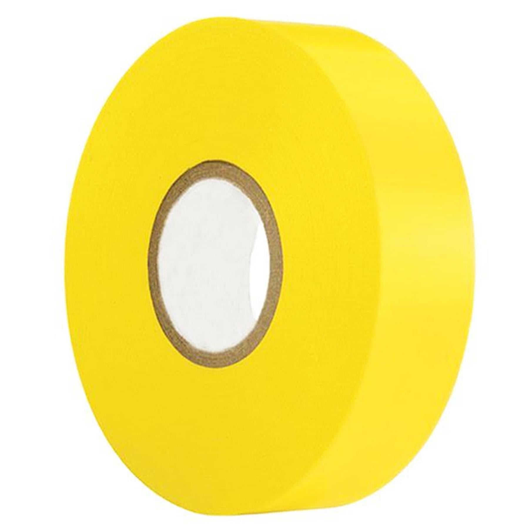 (Pack of 2) Electrical Pvc Insulation Insulating Tape 22m Flame Retardant Rolls Yellow 19mm X 33m by Daptez