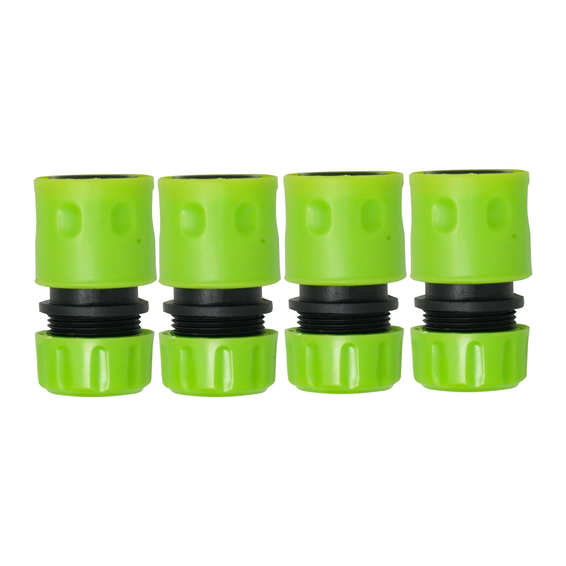 Garden Hose Fitting Set 1/2" – 2X 2-Way Male Connector + 4X Female Hose Connector By Dapetz