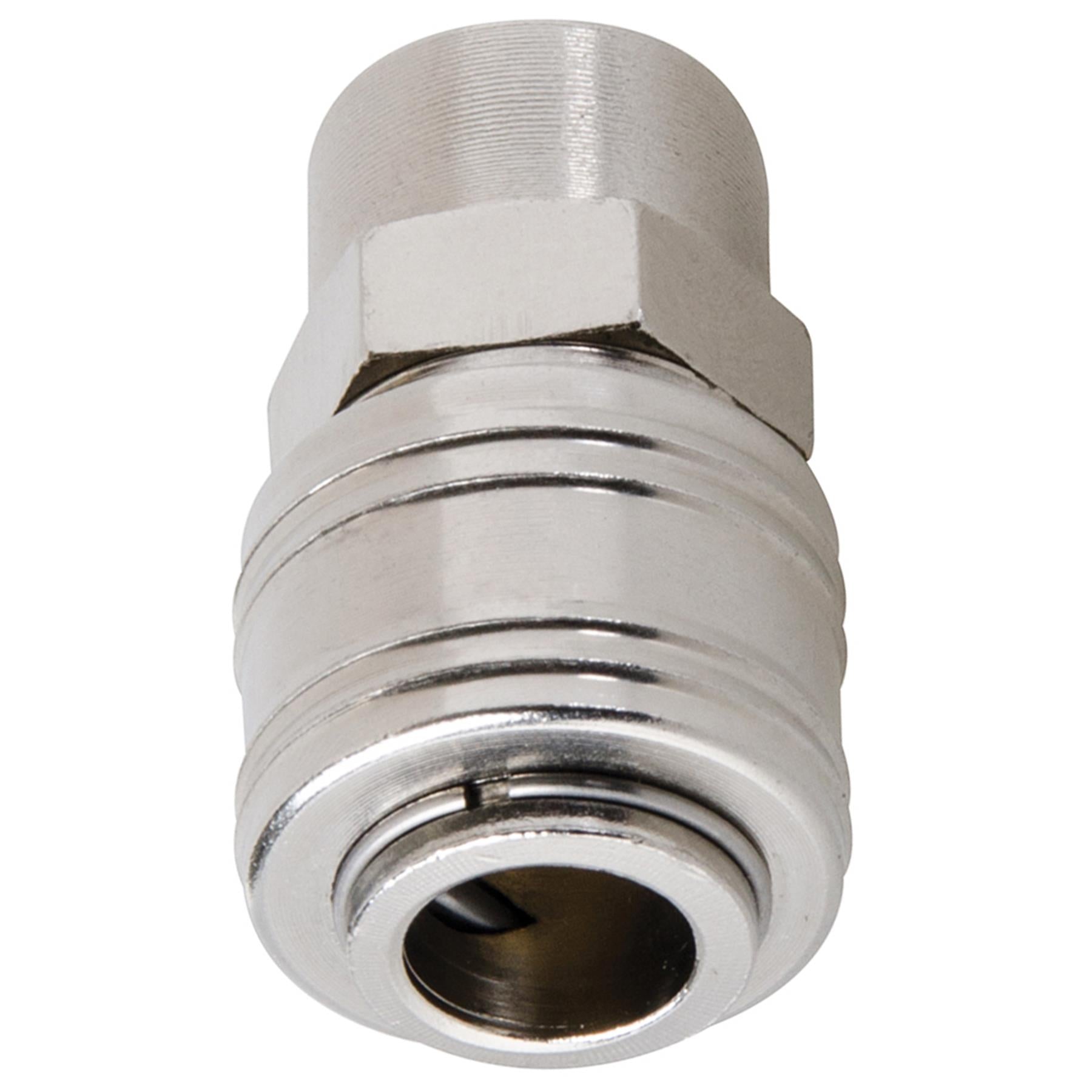 Euro Air Line Hose Quick Connector Bayonet Coupler Set 5 Pc - Durable Pneumatic Air Tool Couplers for Air Compressor Hoses By Dapetz