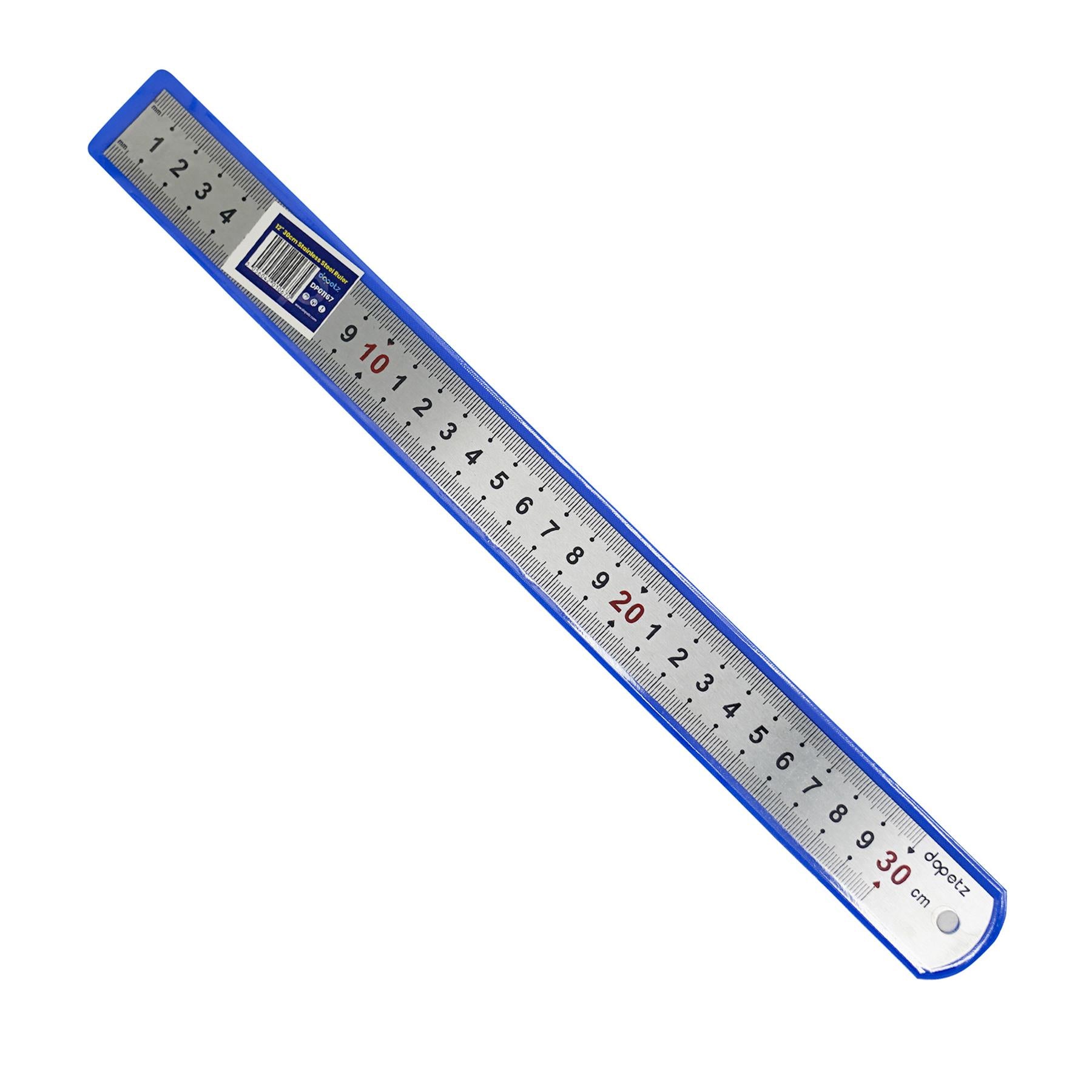 Stainless Steel 12" Metal Ruler Metric & Imperial 300mm Engineers Rule By Dapetz