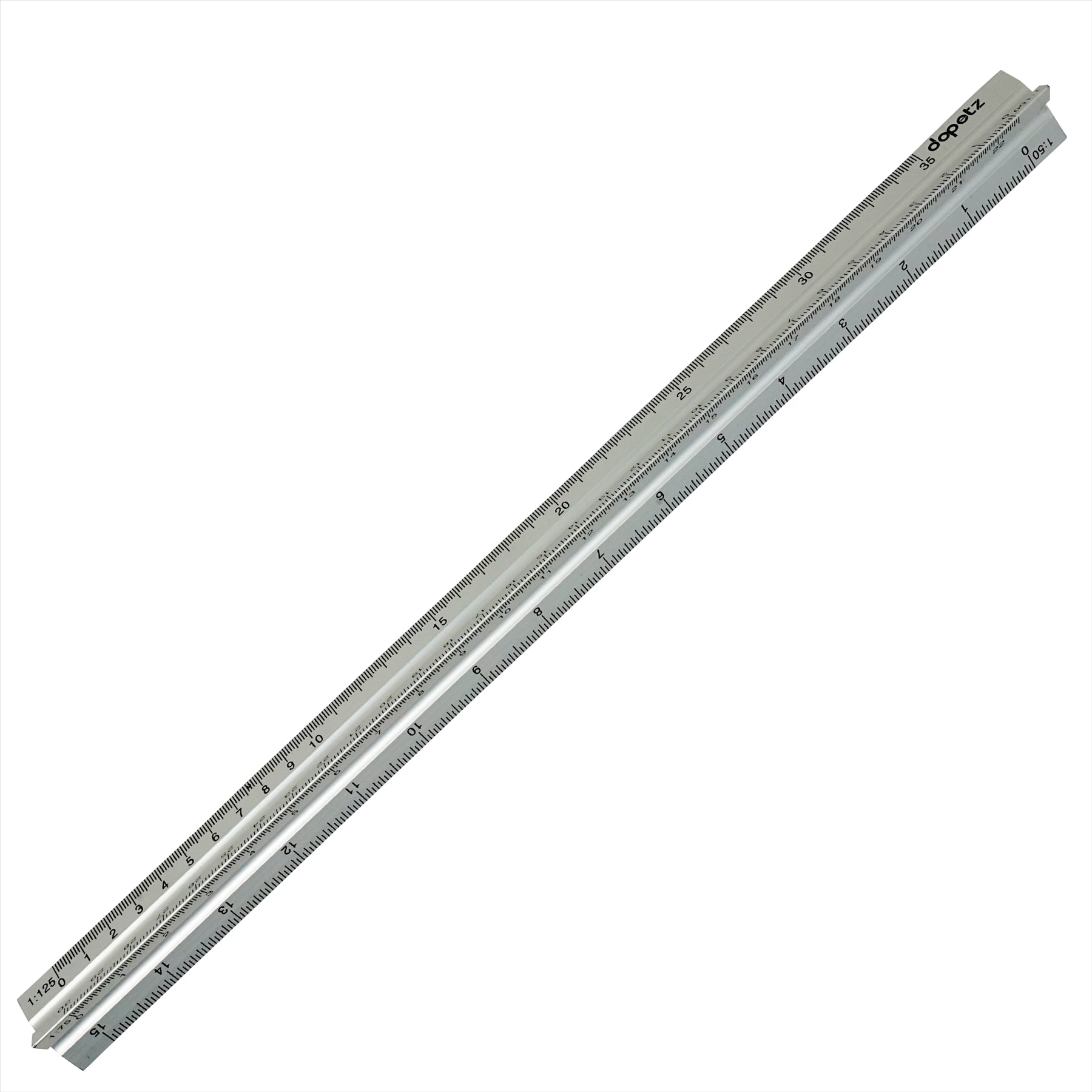 30cm Triangular Aluminium Tri Scale Metal Ruler Architects Engineers Rule 12" By Dapetz