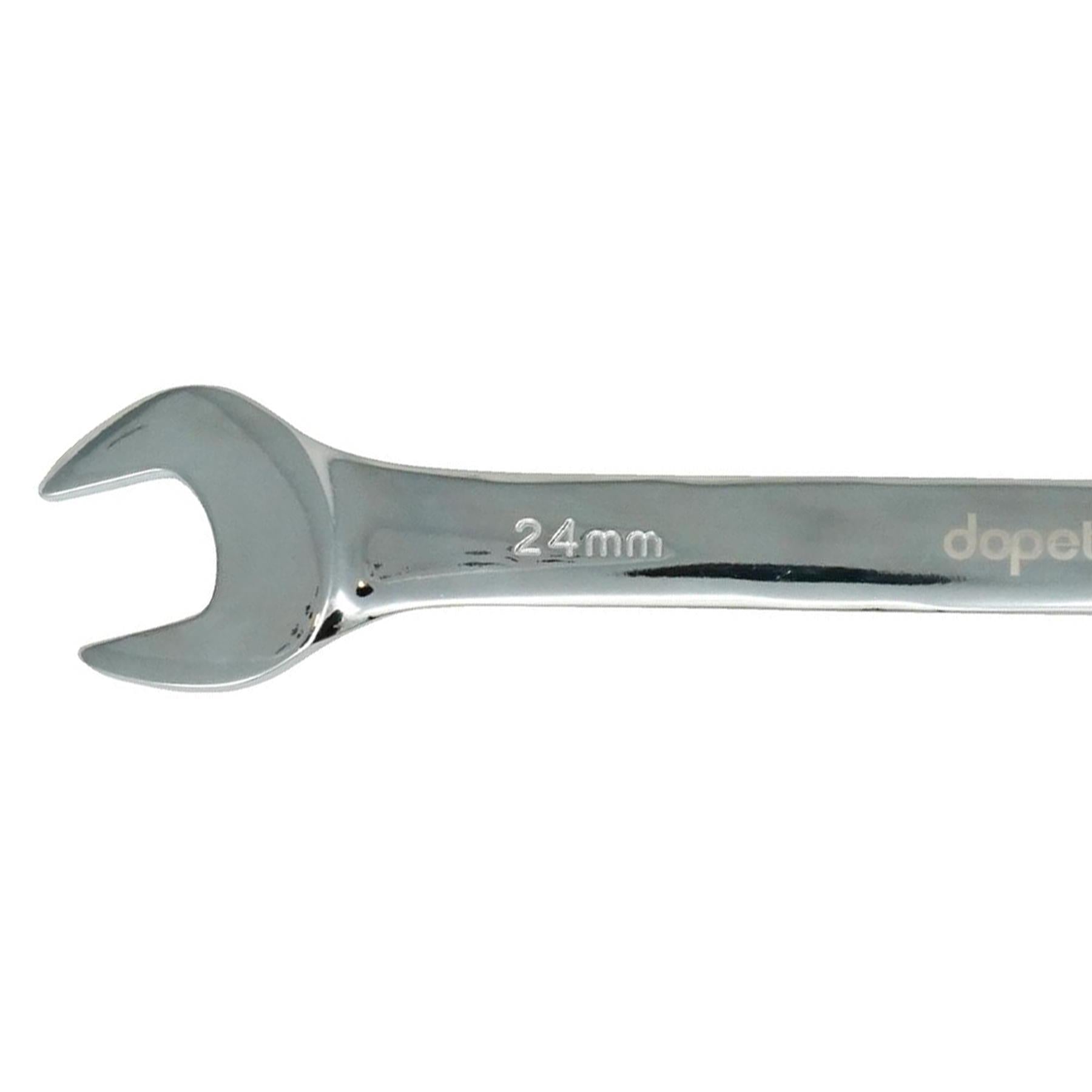 24mm Ratchet Wrench, Fixed Head, Chrome Vanadium, Corrosion-Resistant by Dapetz
