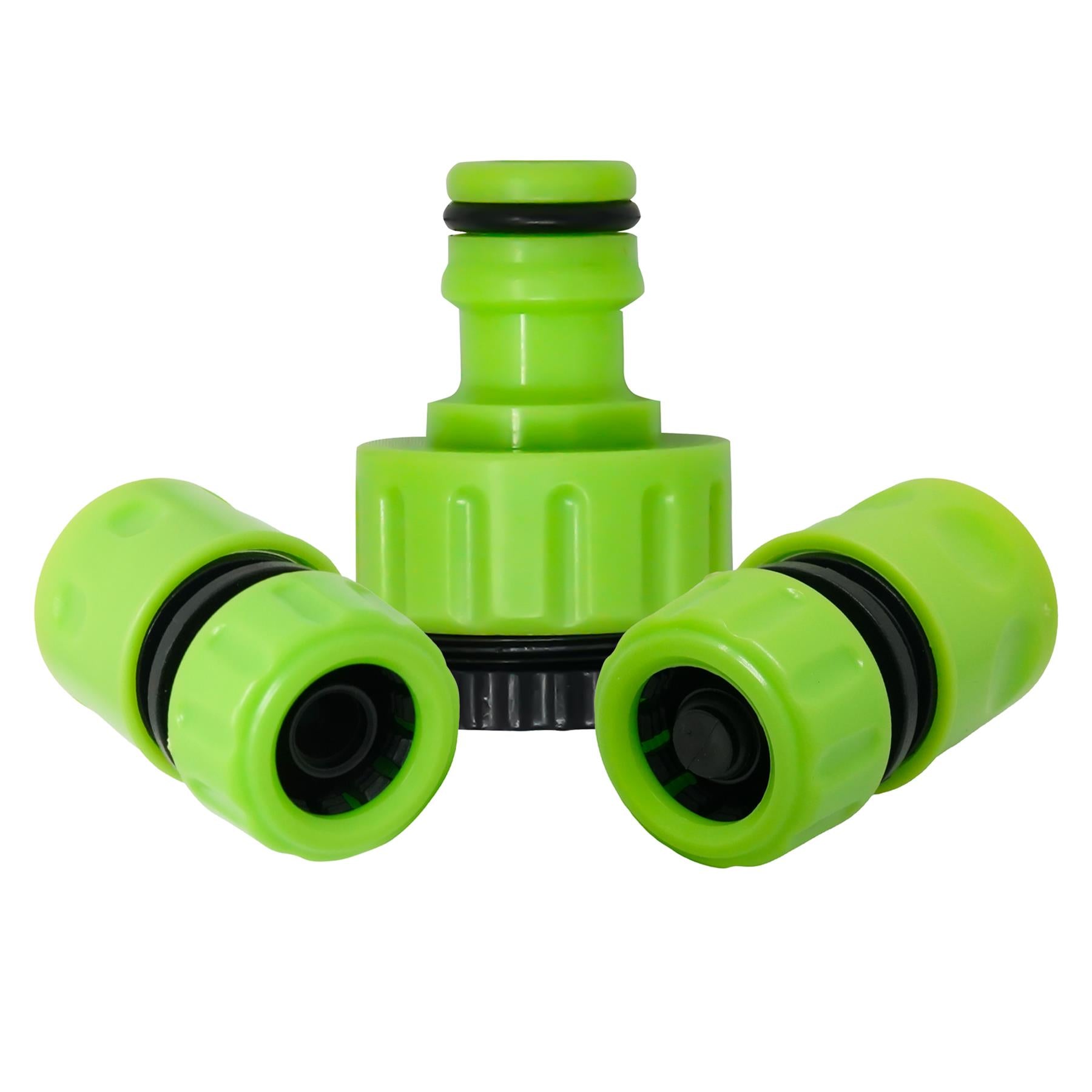3X Garden Hose Pipe Fitting Set Tap Adaptor Waterstop Connector 1/2" 3/4" Female By Dapetz