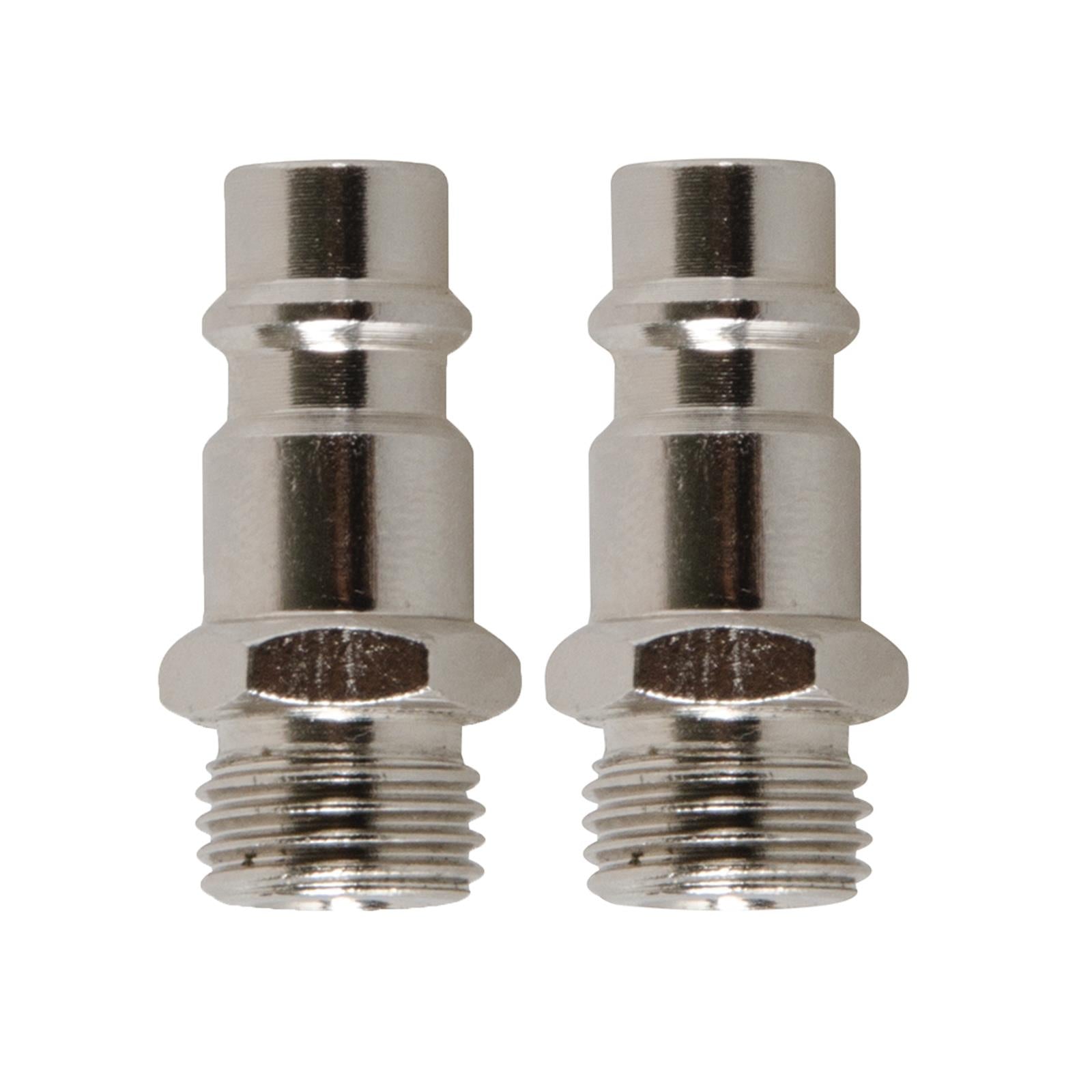 Euro Air Line Fittings Male For Compressor Air Hose Connector 1/4" BSP 2Pcs