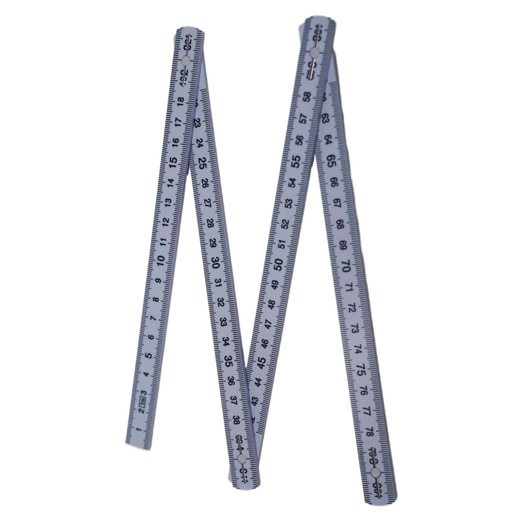 1m Folding Ruler Plastic Rule Measure 3ft Yellow 1000mm