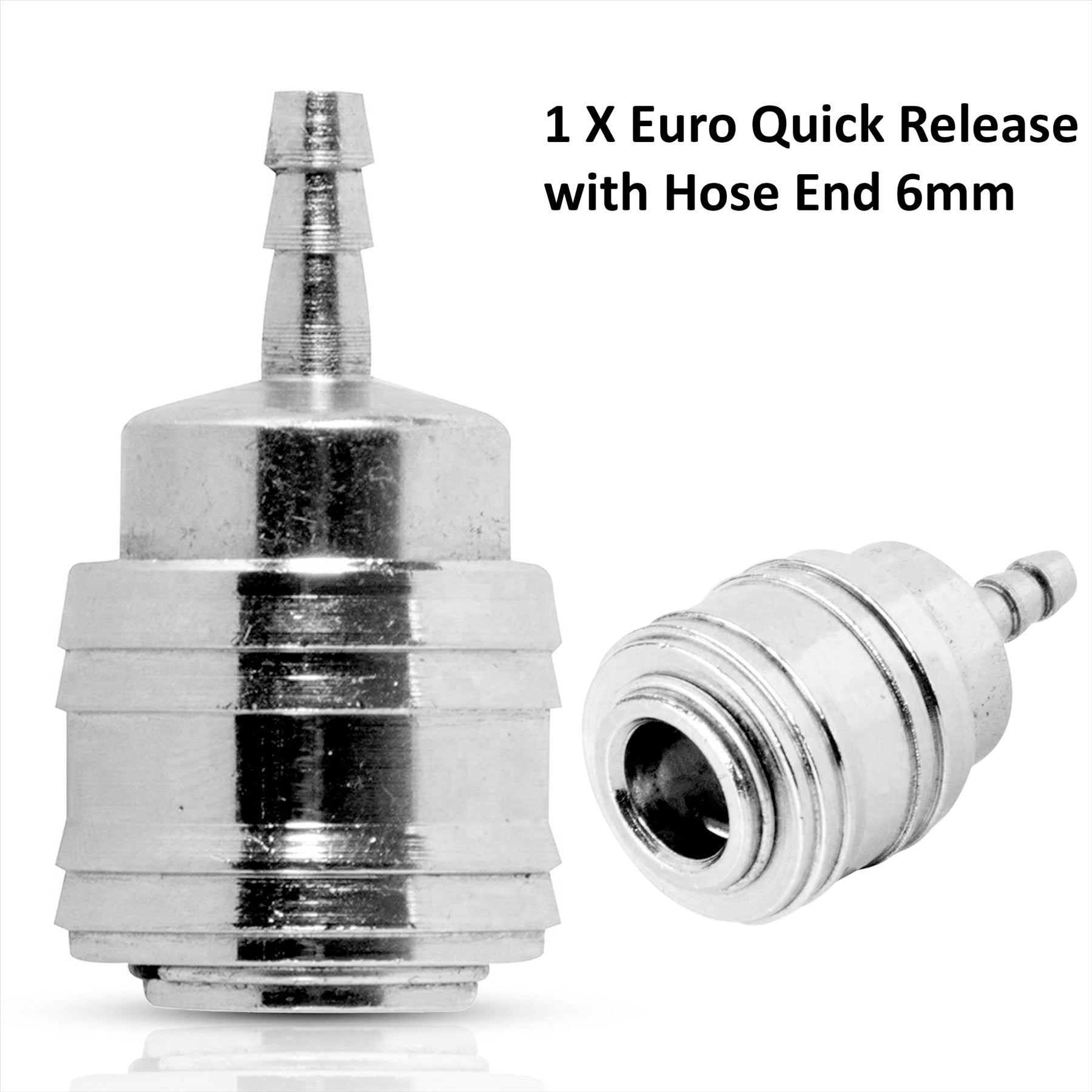 Quick Release Euro Compressed Air Line Coupler Connecter Fitting Push In 6mm