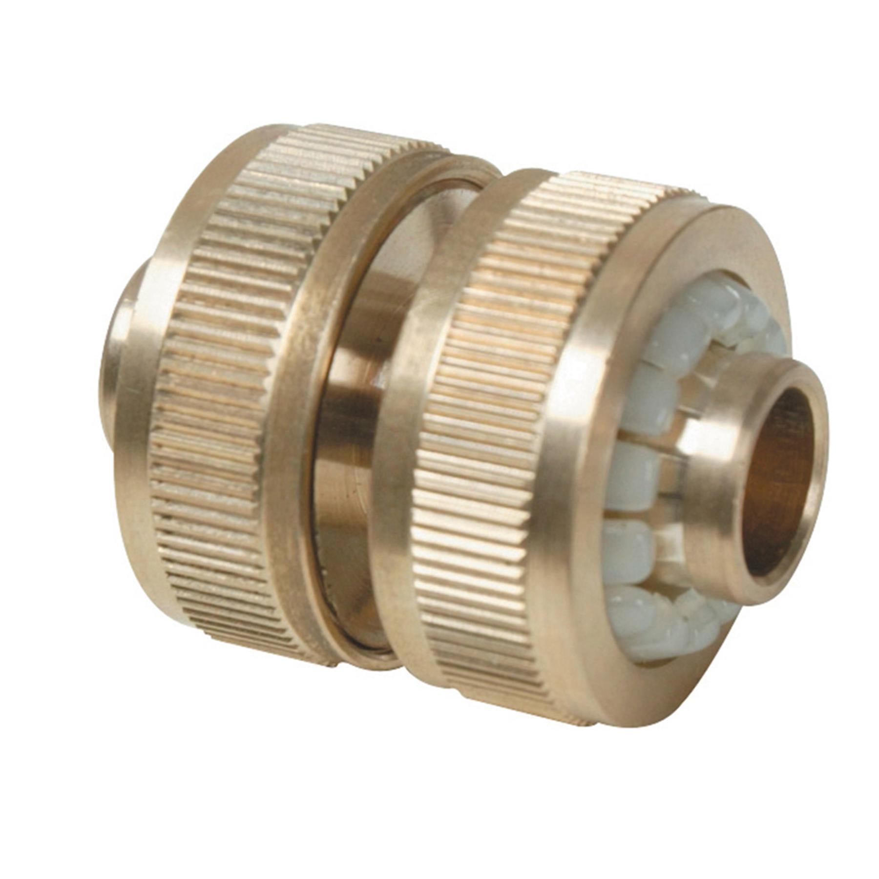 Dapetz Brass Hose Joiner Connector 1/2" Garden Water Hose Pipe Repair Adaptor Fitting