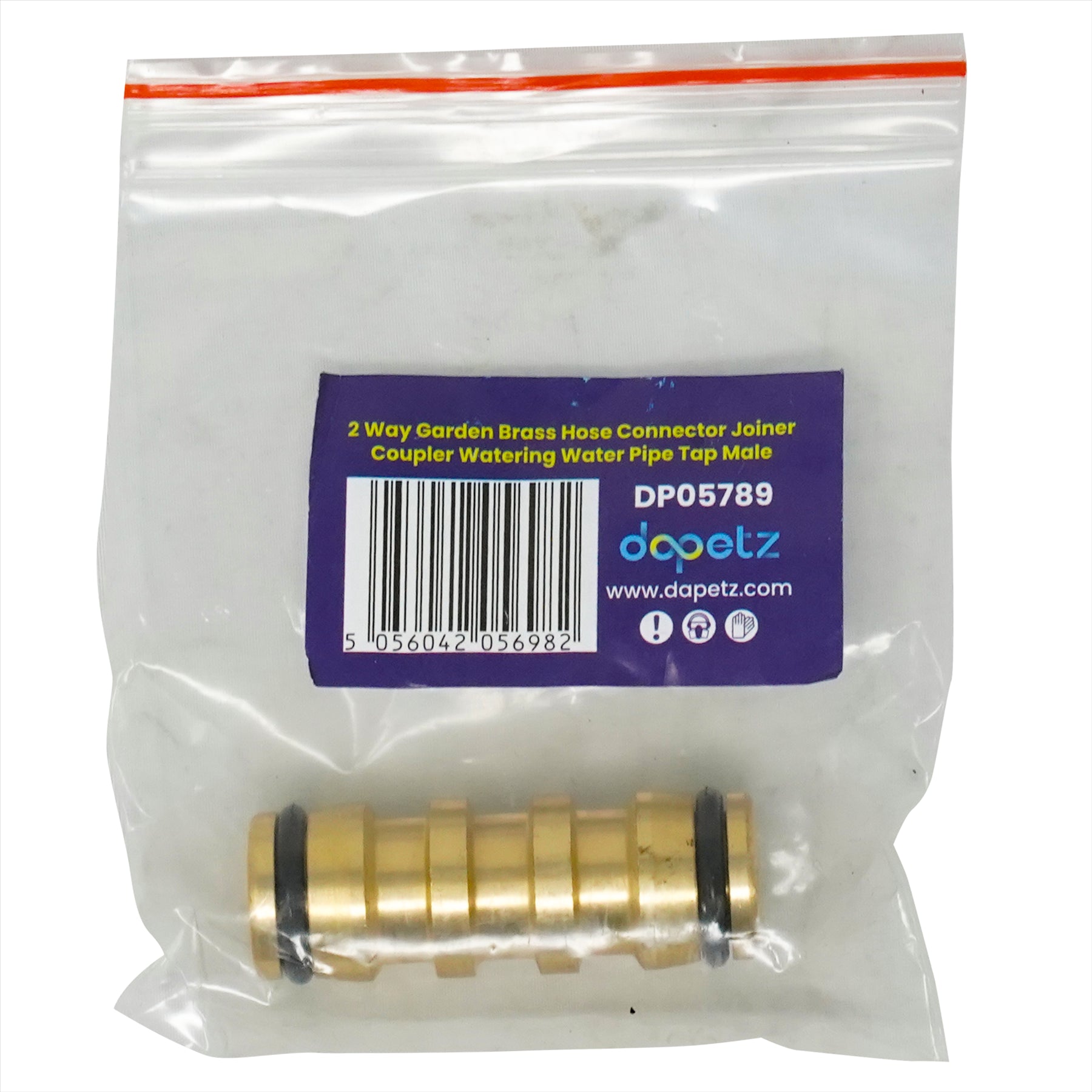Quick Connect Garden Hose Fitting Solid 1/2" Brass Double Male to Male Connector by Dapetz