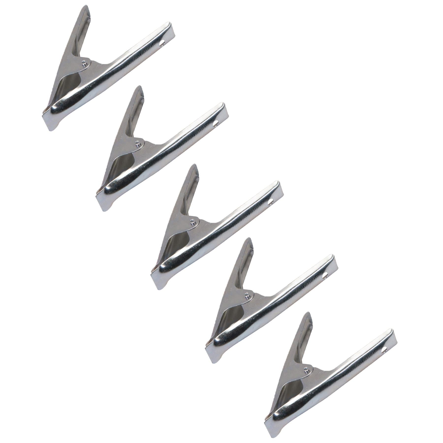 5x Spring Clamp 6'' Large Metal Market Stall Sheet Tarpaulin Cover Clip Grip by Dapetz
