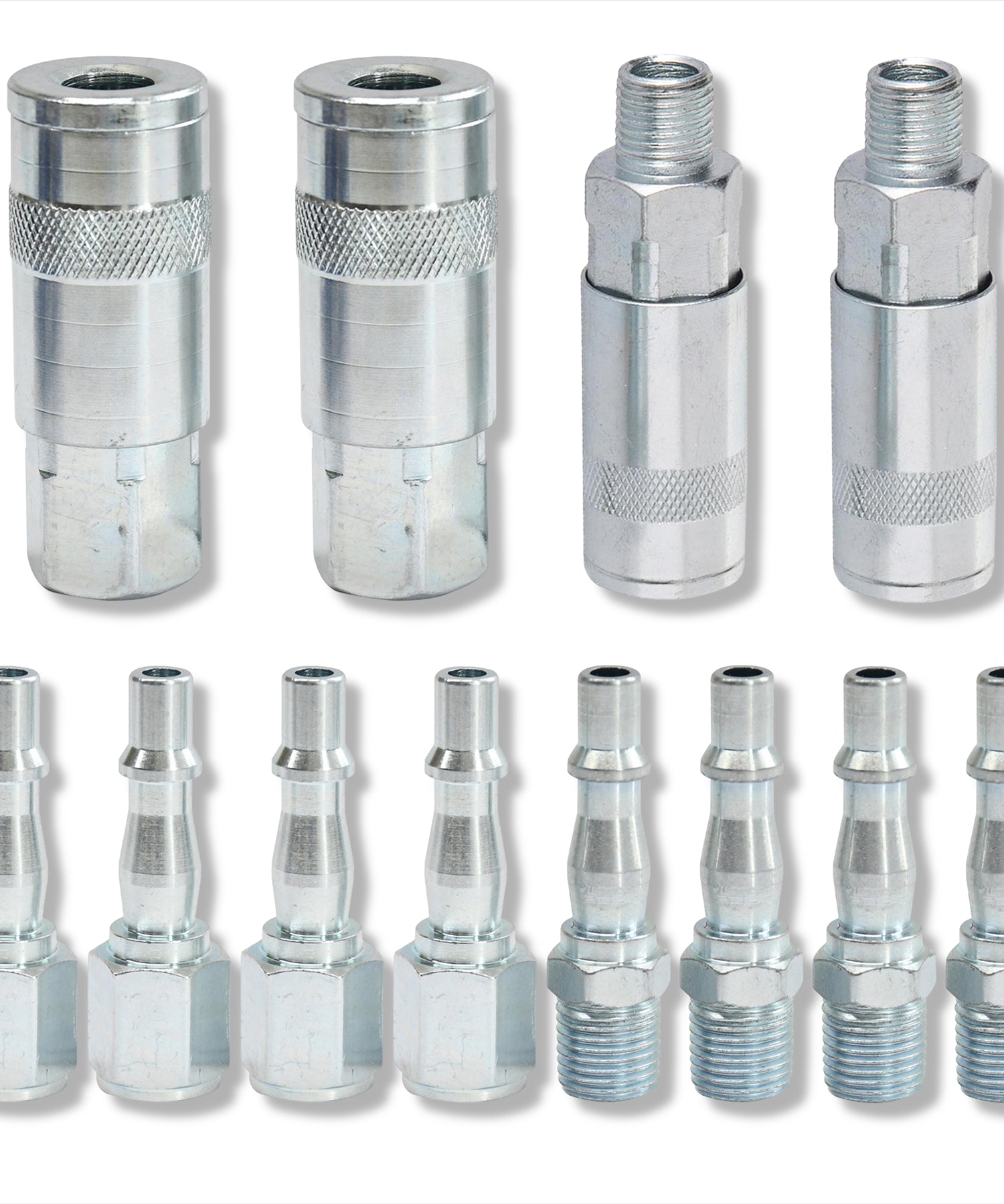 Air Line Fitting For PCL Vertex Compressor Air Hose Male Female Quick Fit 12Pcs