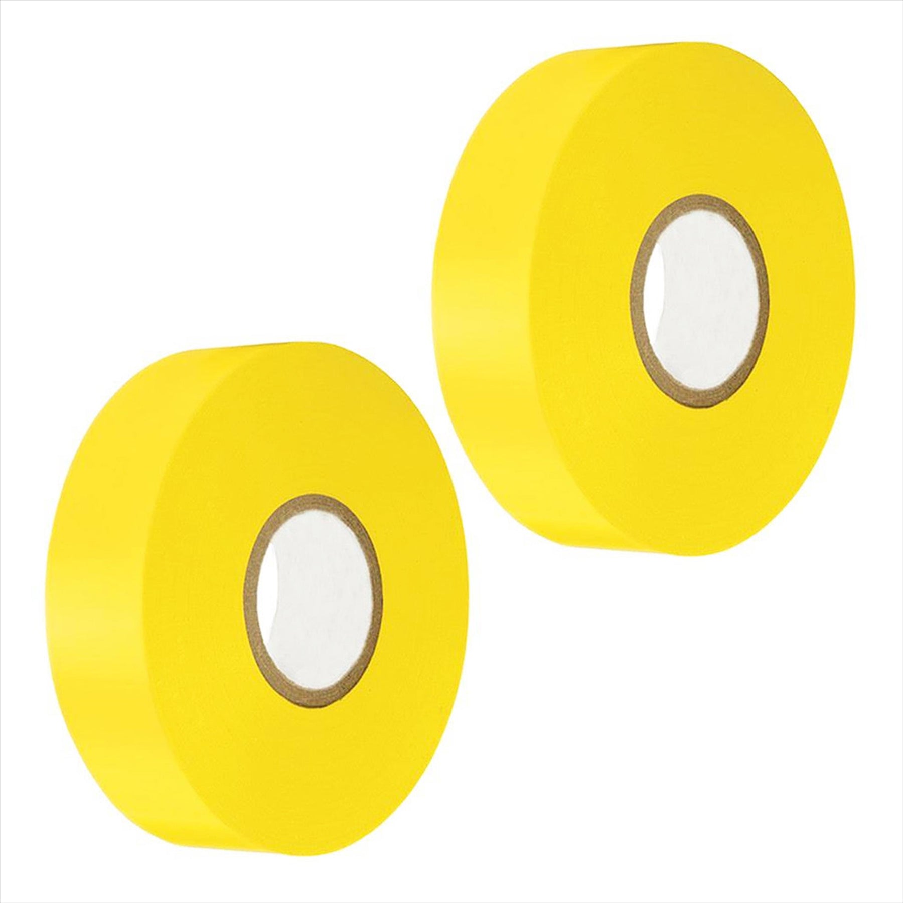 (Pack of 2) Electrical Pvc Insulation Insulating Tape 22m Flame Retardant Rolls Yellow 19mm X 33m by Daptez
