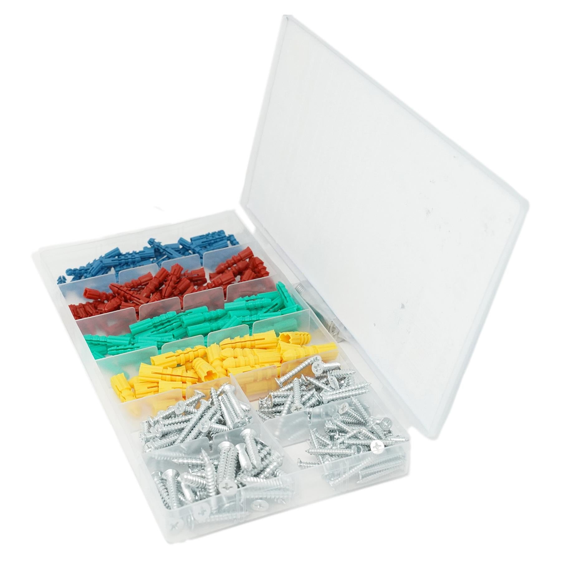 Wall Anchor Metal Screw set Assortment for Weak Brittle Walls 285pc by Dapetz