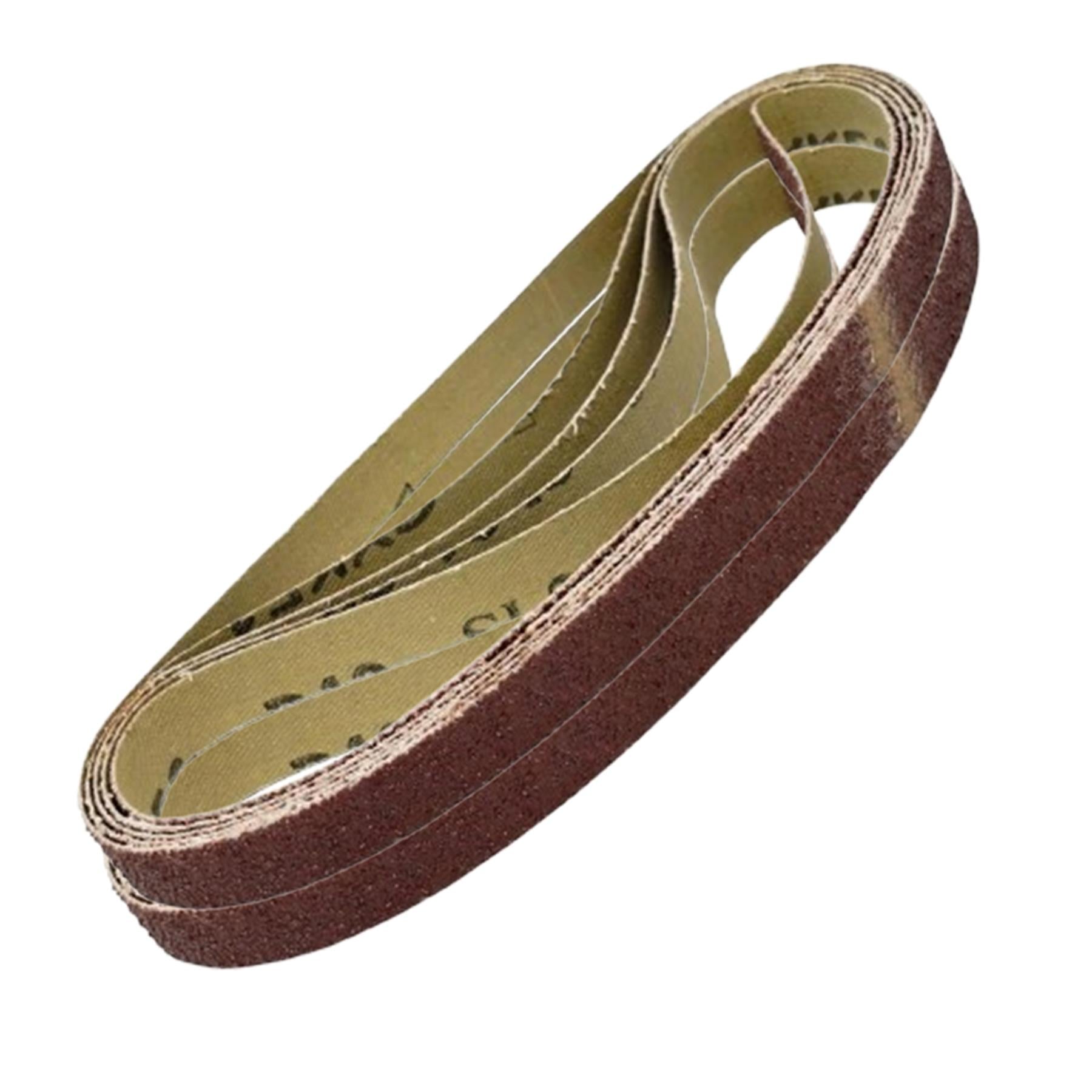 Sanding Belts 10Pcs 13 x 457mm 40 Grit Coarse Power File Finger Sander Abrasive by Dapetz