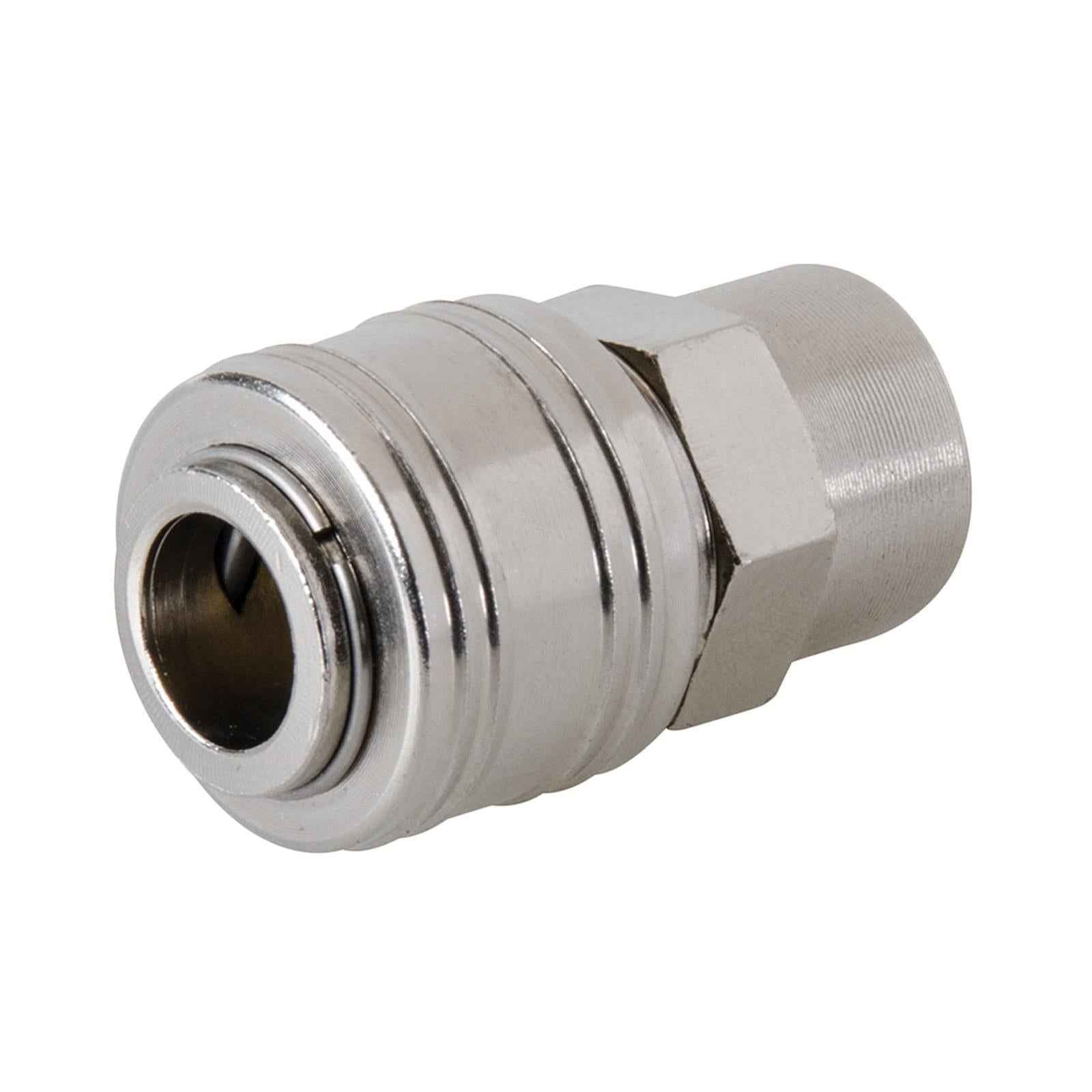 Female Euro Air Line Hose Fitting Connector Quick Release Coupler 1/4" BSP 3Pcs