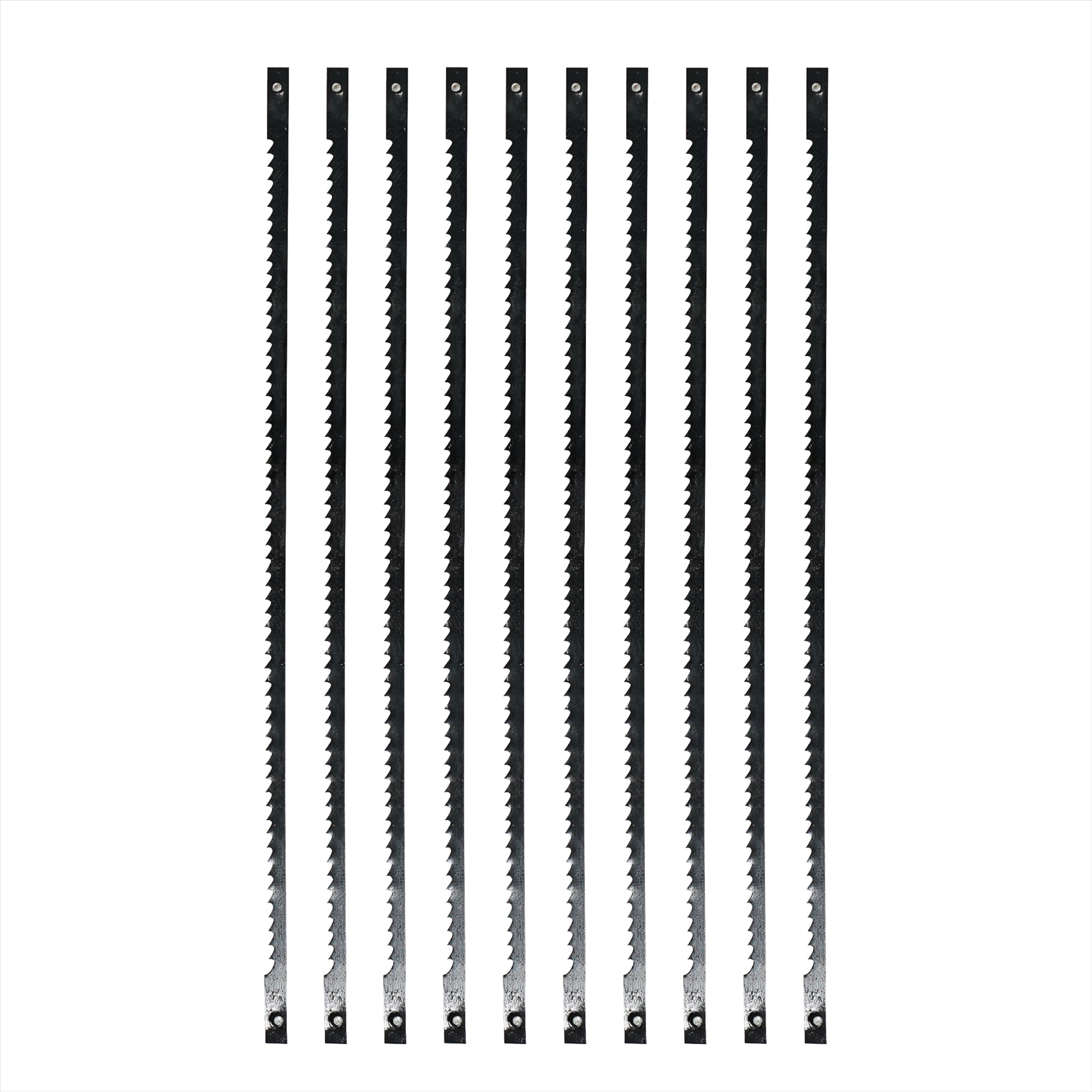 (Pack of 10) Scroll Saw Cutting Blades 21 TPI 130mm Long Pin by Dapetz